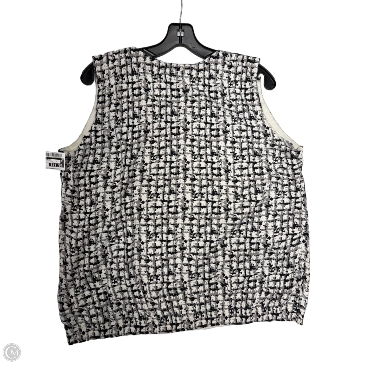 Top Sleeveless By Talbots In Geometric Pattern, Size: 2x