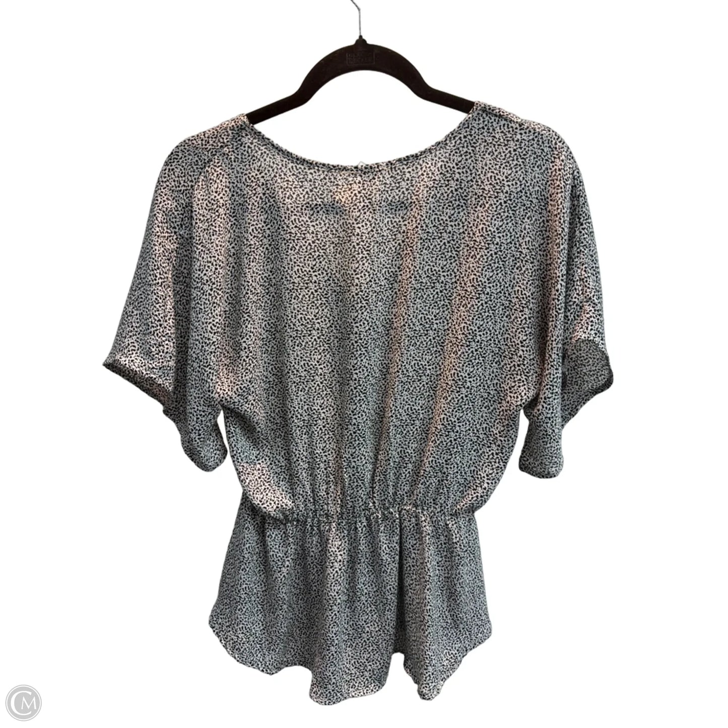 Top Short Sleeve By Sienna Sky In Black & White, Size: M