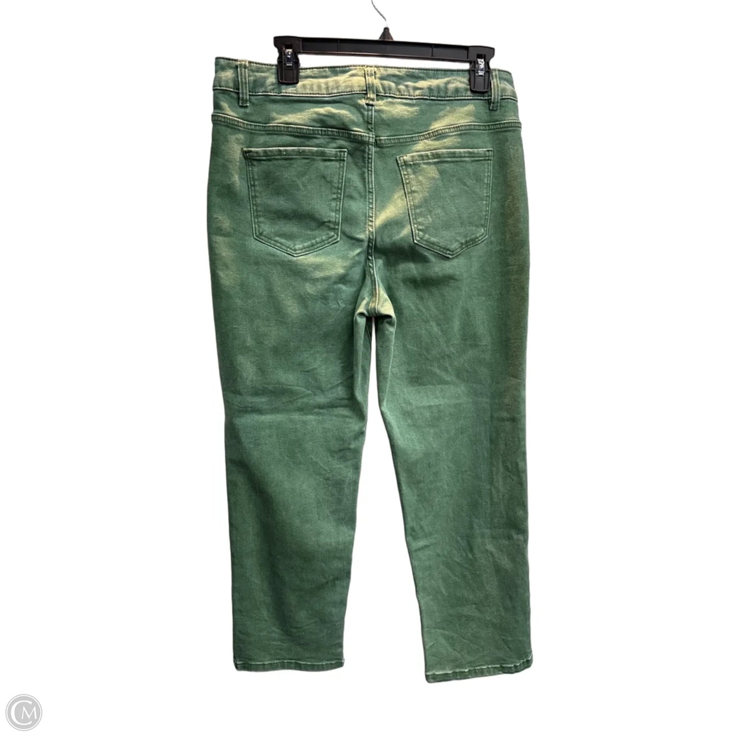 Jeans Straight By D Jeans In Green, Size: 12
