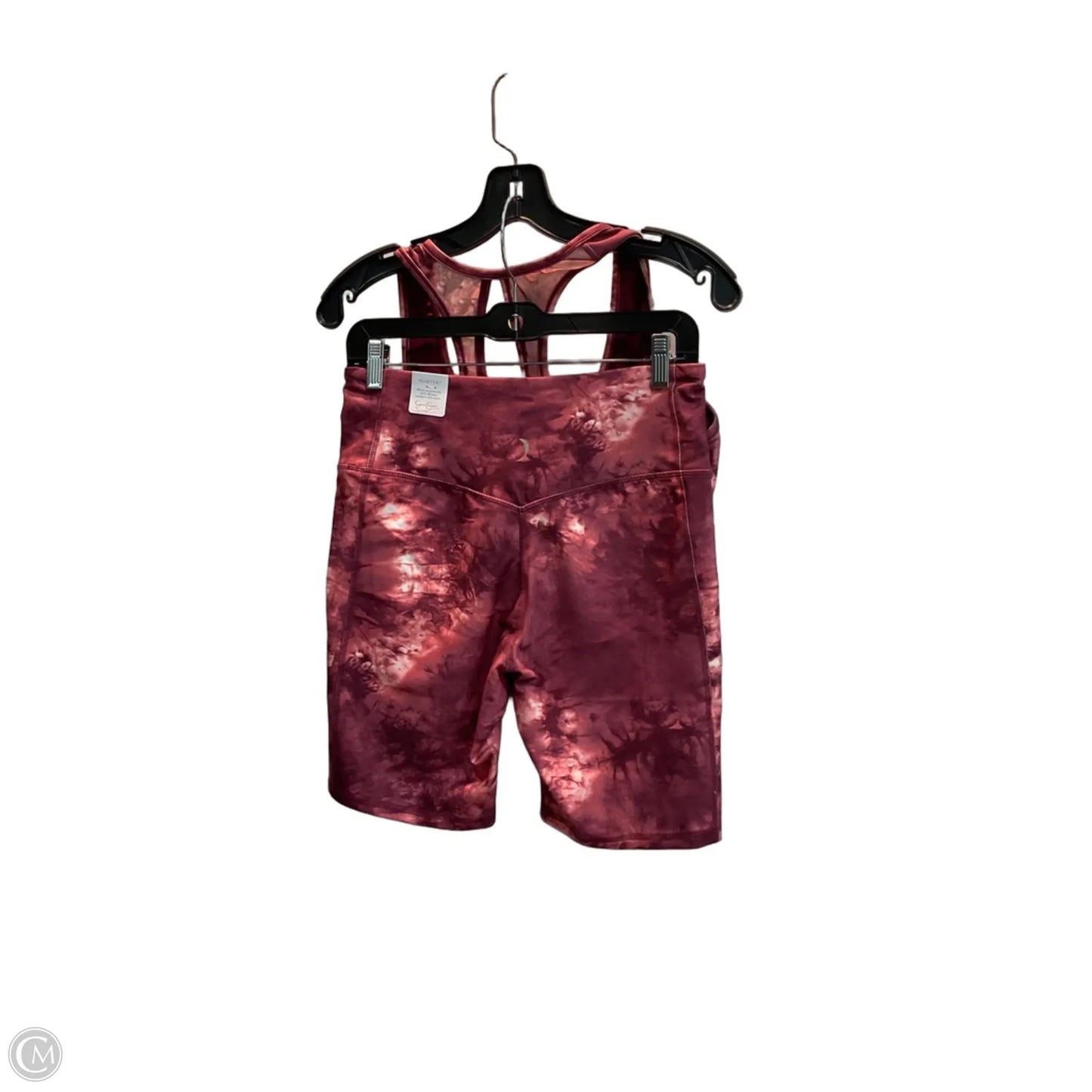 Athletic Shorts 2pc By Jessica Simpson In Tie Dye Print, Size: L