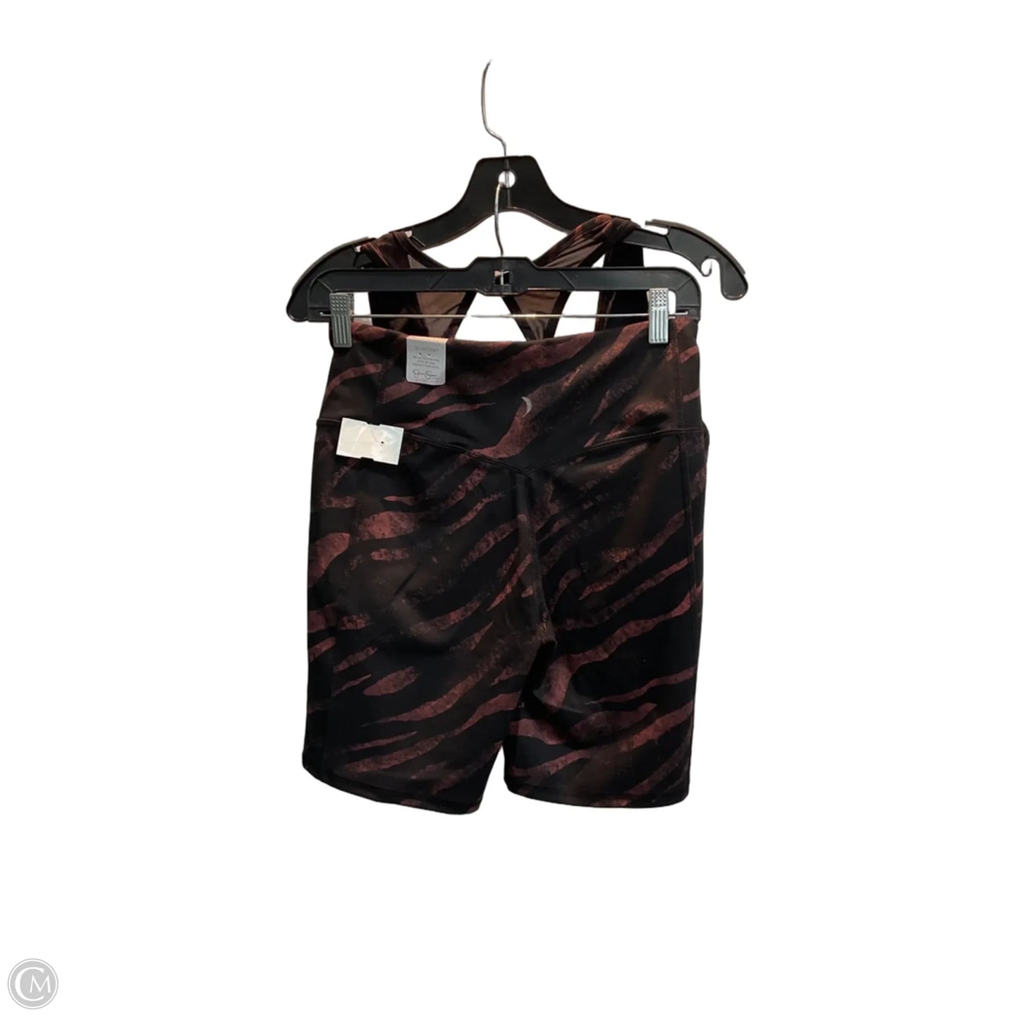 Athletic Shorts 2pc By Jessica Simpson In Zebra Print, Size: L