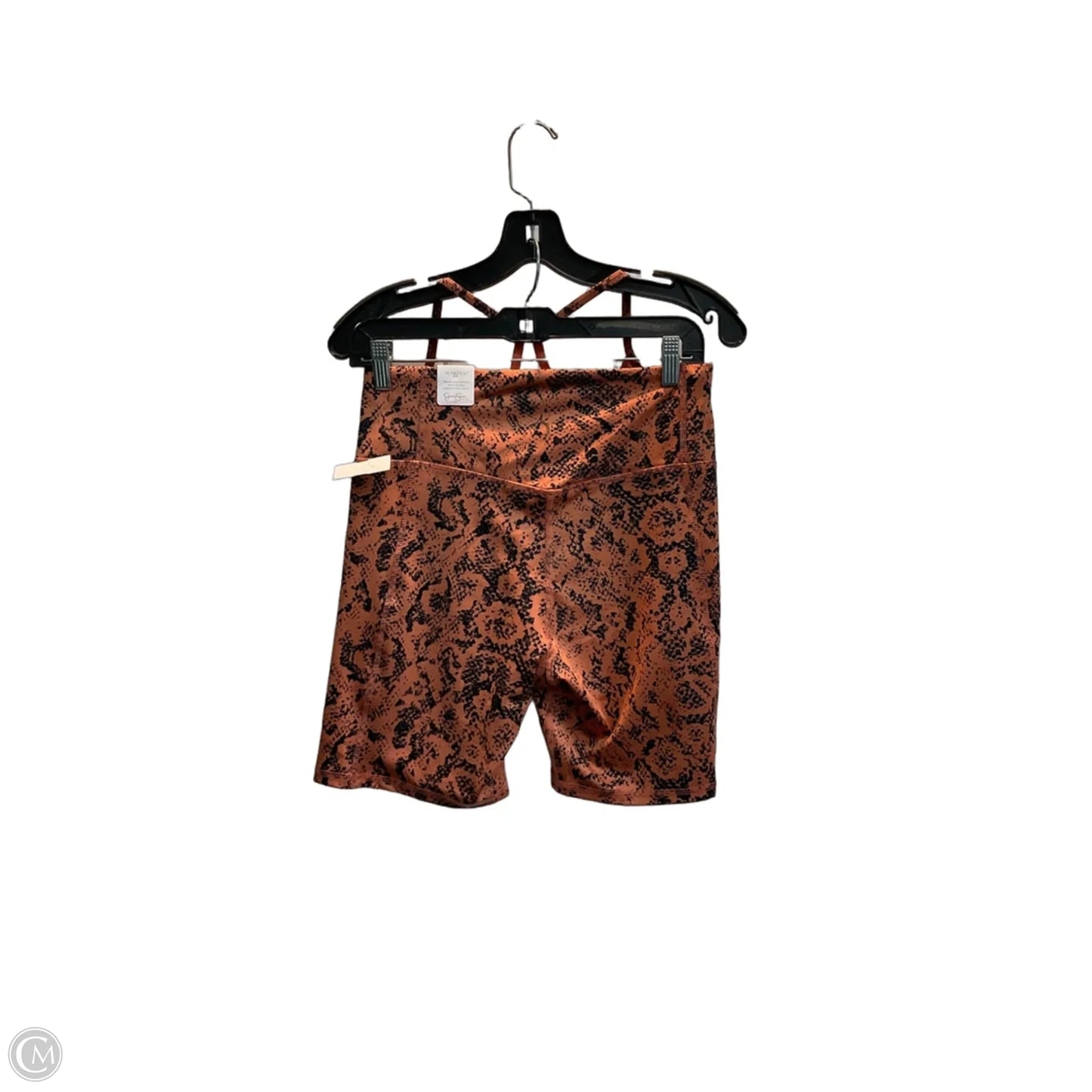 Athletic Shorts 2pc By Jessica Simpson In Snakeskin Print, Size: L