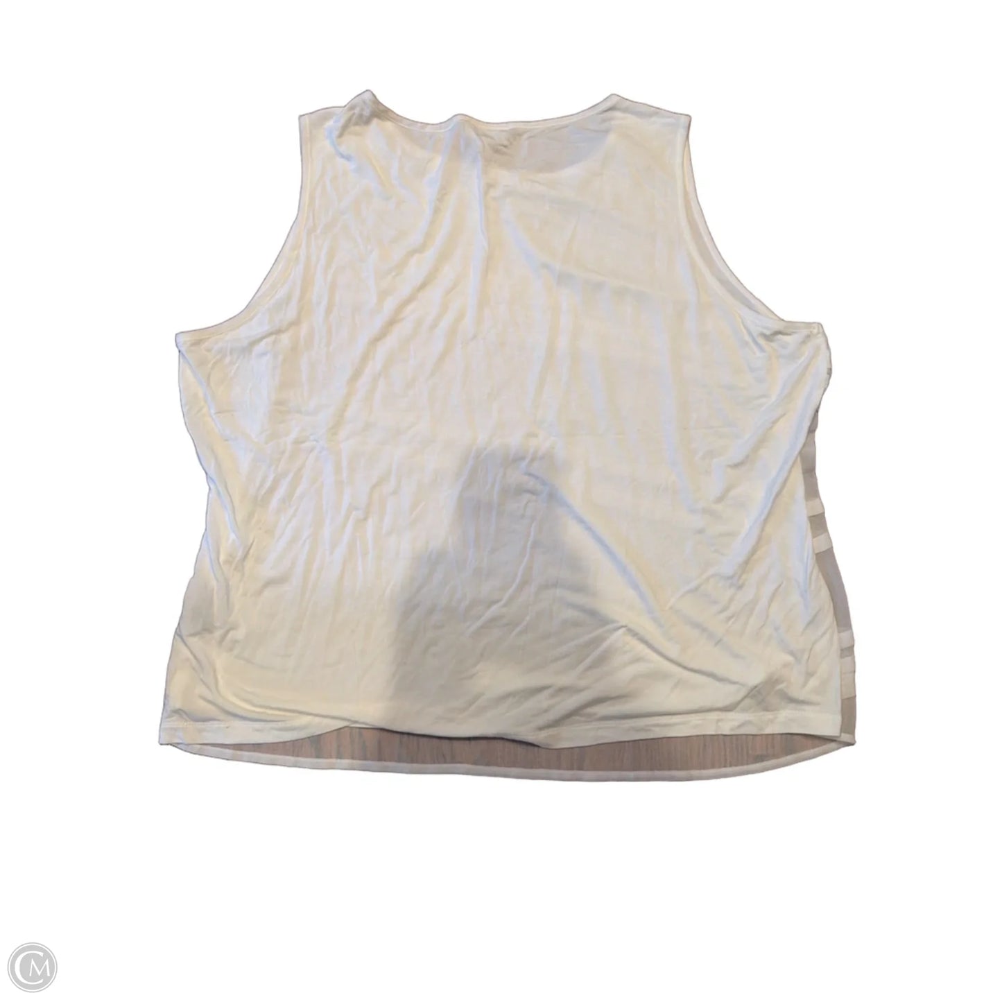 Top Sleeveless By Avenue In White, Size: 1x