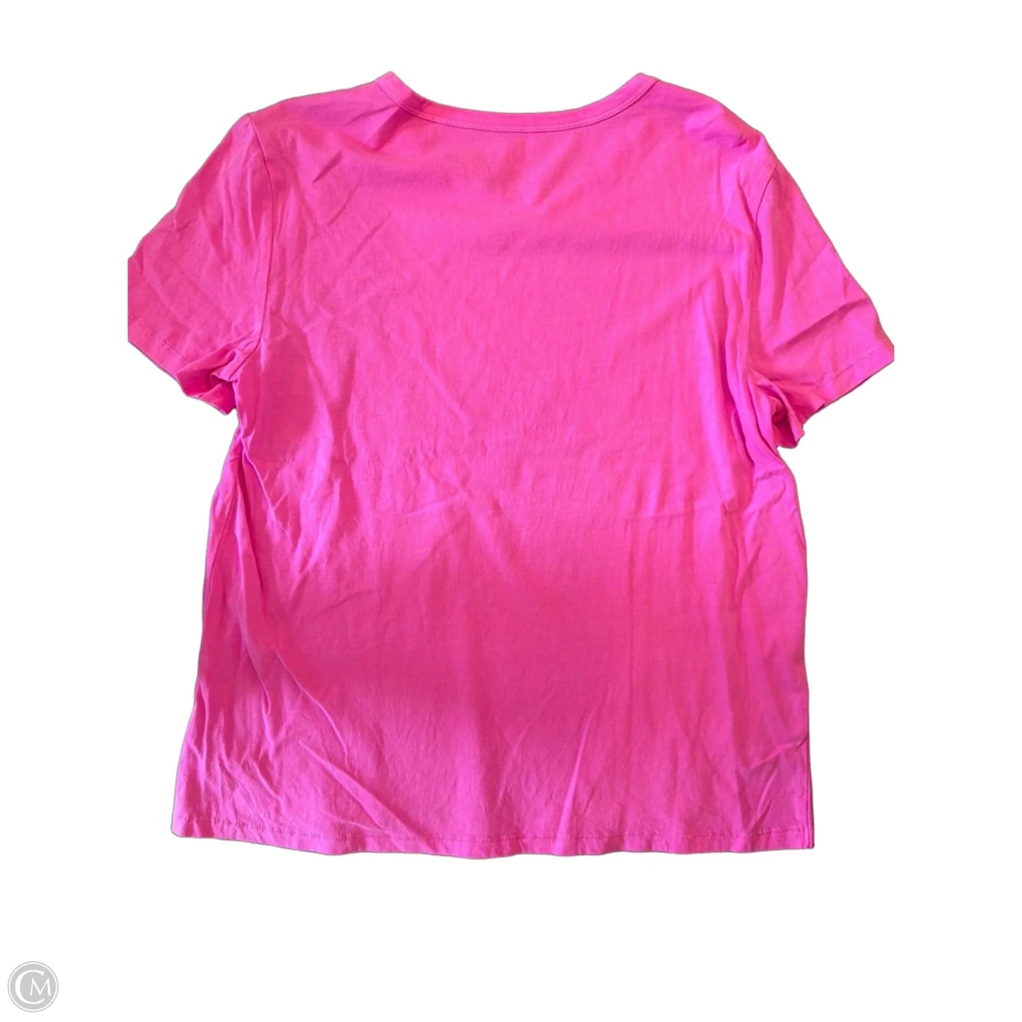 Top Short Sleeve Basic By Gap In Pink, Size: M