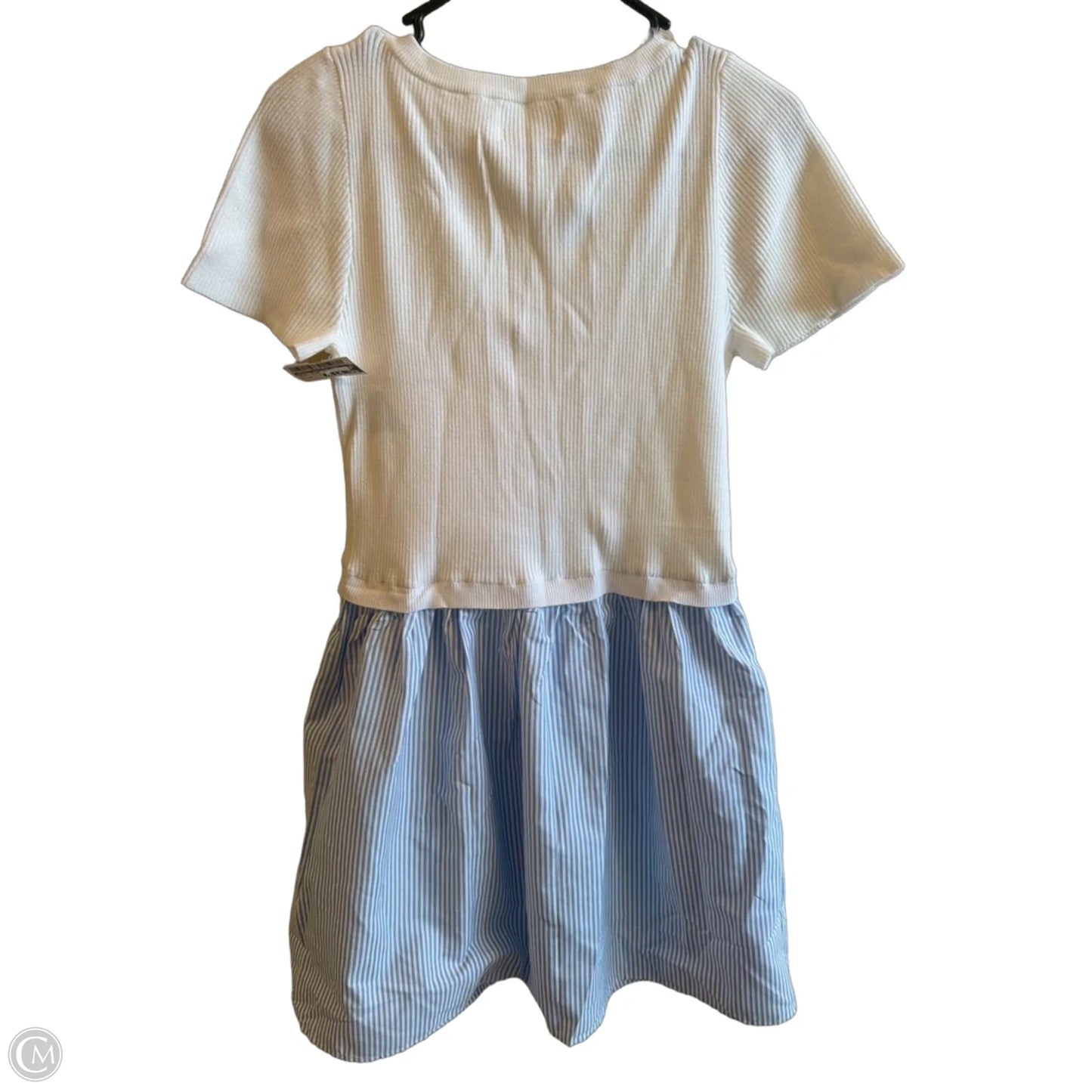 Dress Casual Midi By Betseys Boutique Shop In Blue & White, Size: M