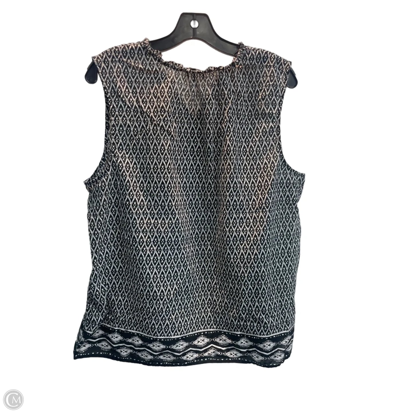 Top Sleeveless By Talbots In Black, Size: Xl