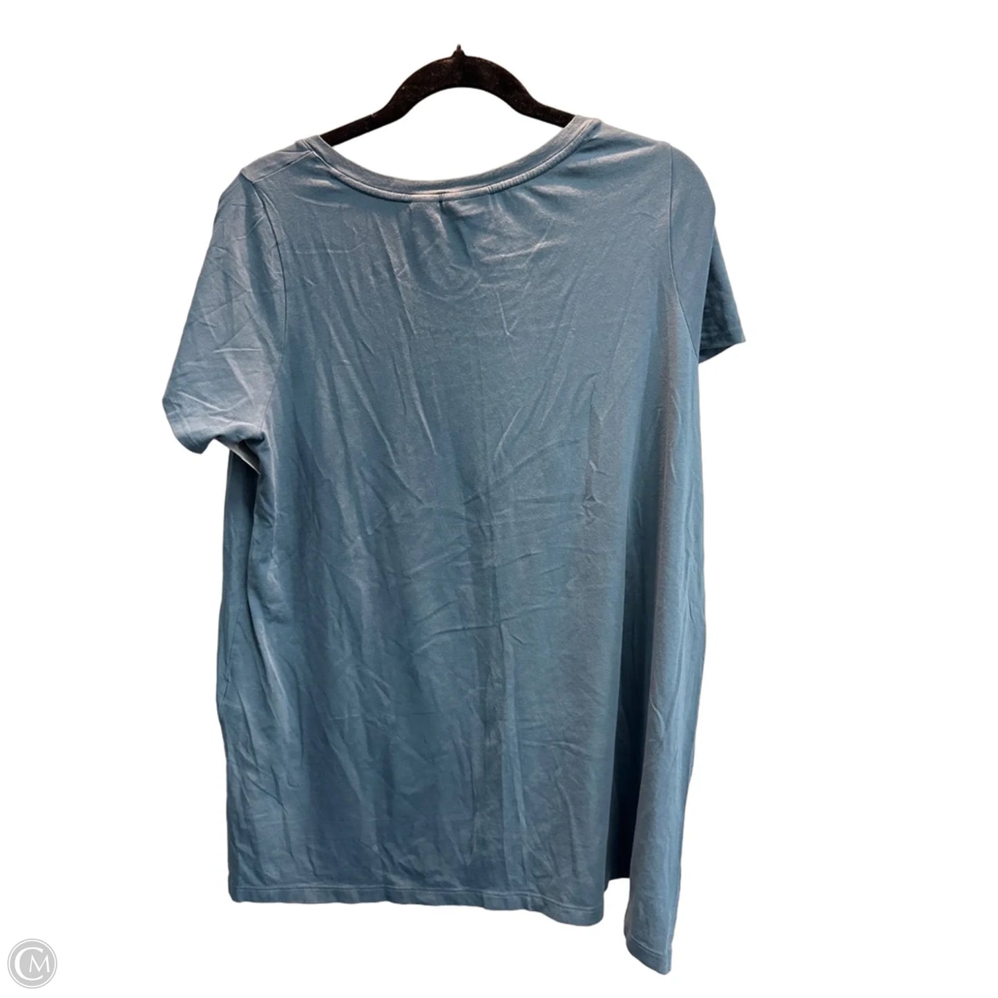 Top Short Sleeve Basic By Tahari In Blue, Size: 1x