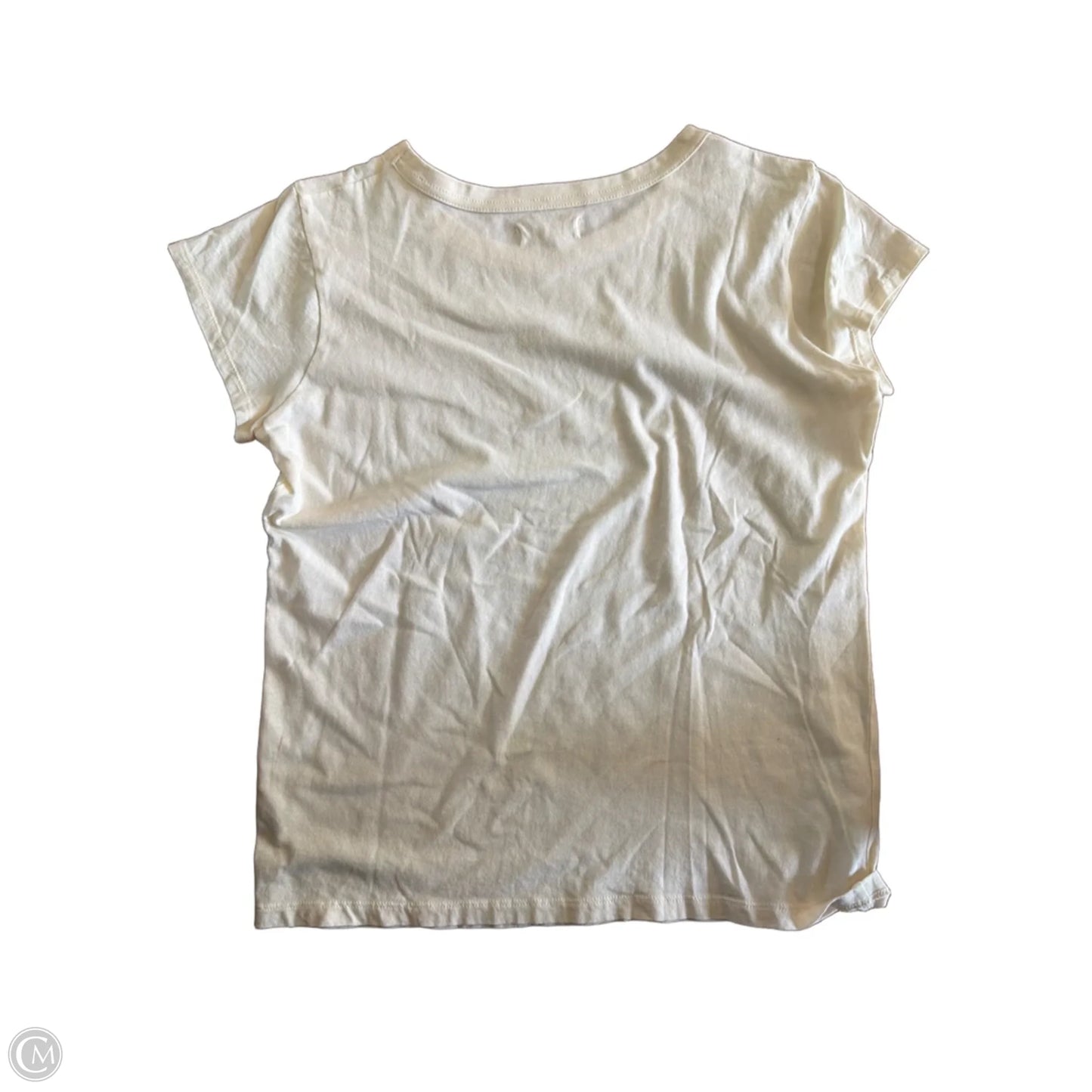 Top Short Sleeve Basic By Madewell In Cream, Size: S