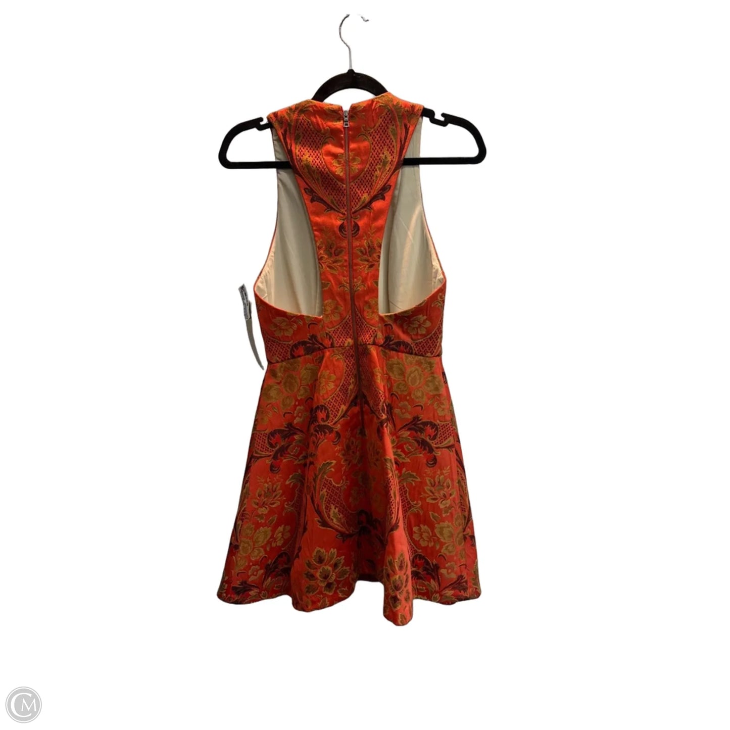 Dress Designer By Alice + Olivia In Orange, Size: S