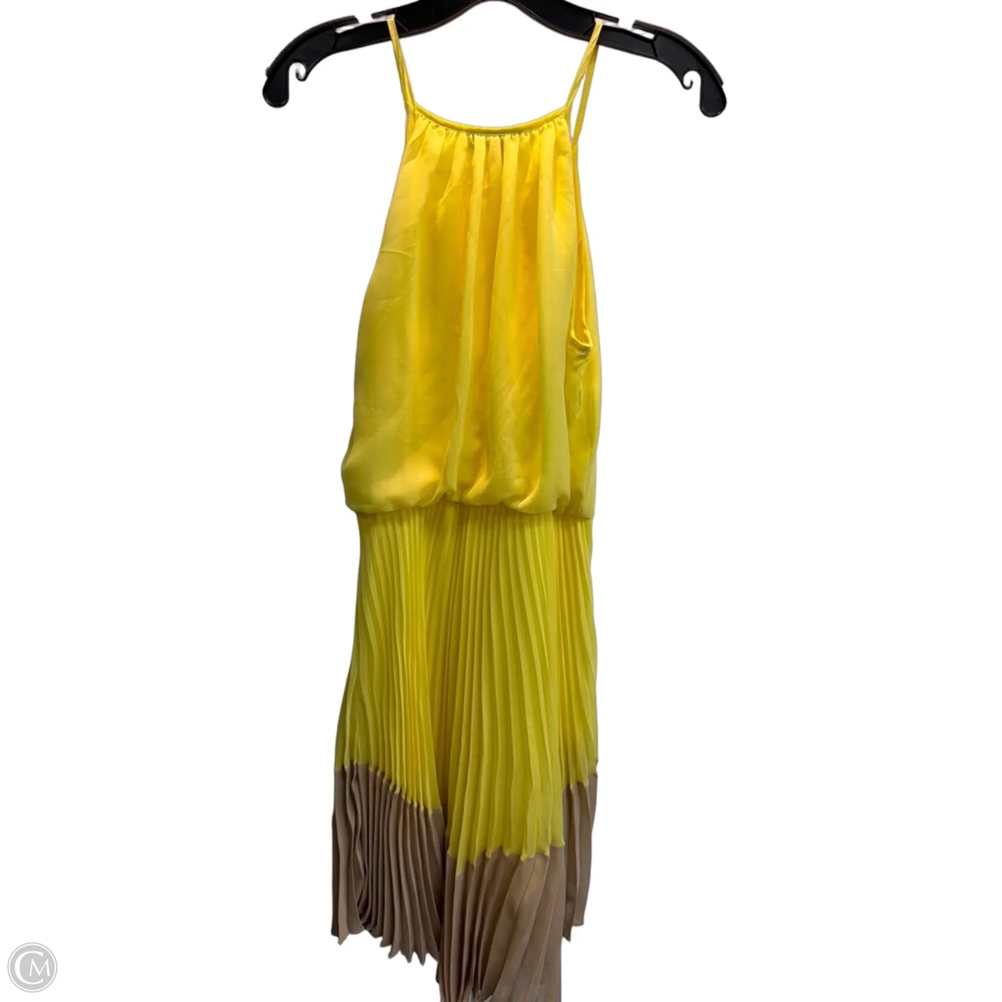Dress Party Midi By Clothes Mentor In Yellow, Size: S