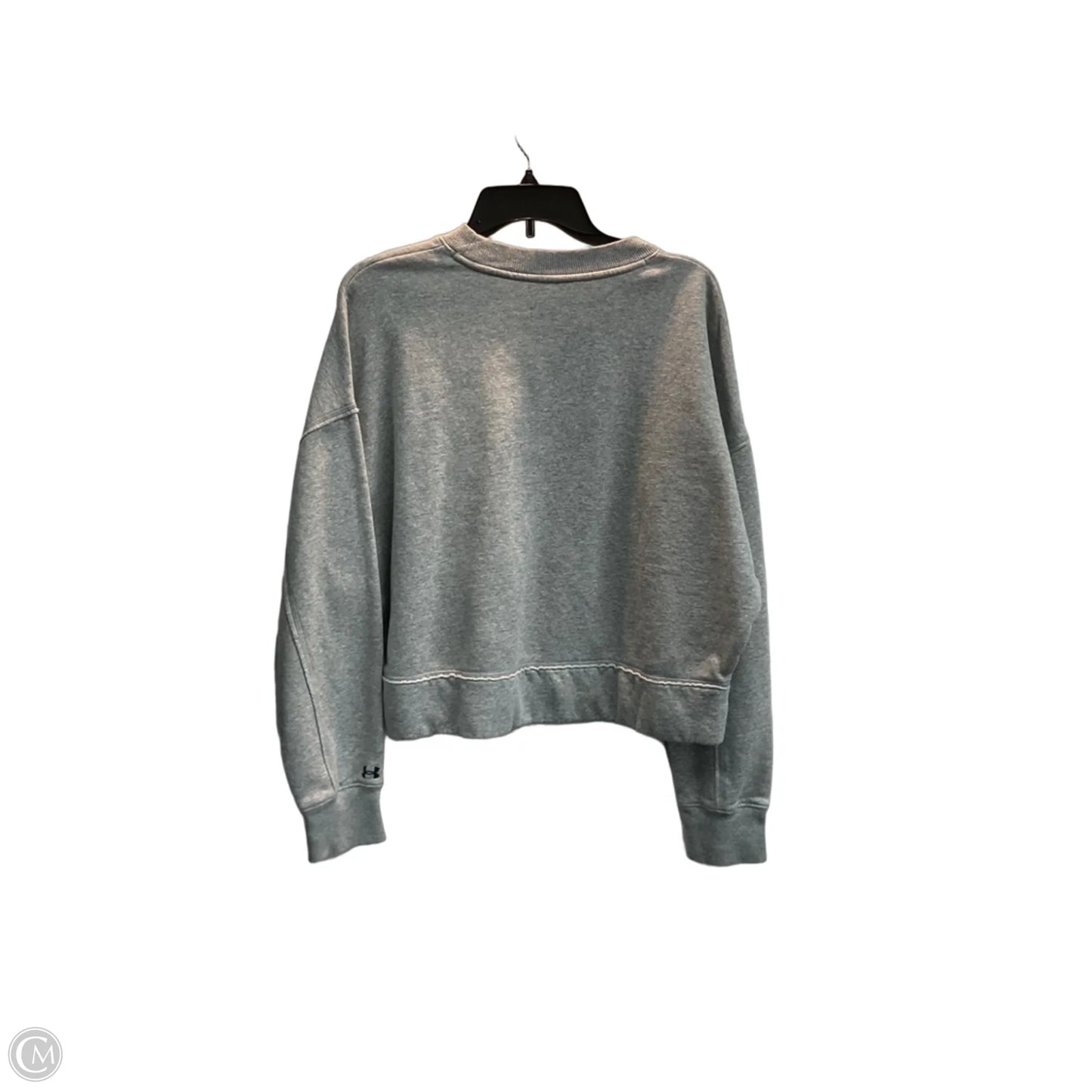 Athletic Sweatshirt Crewneck By Under Armour In Grey, Size: L