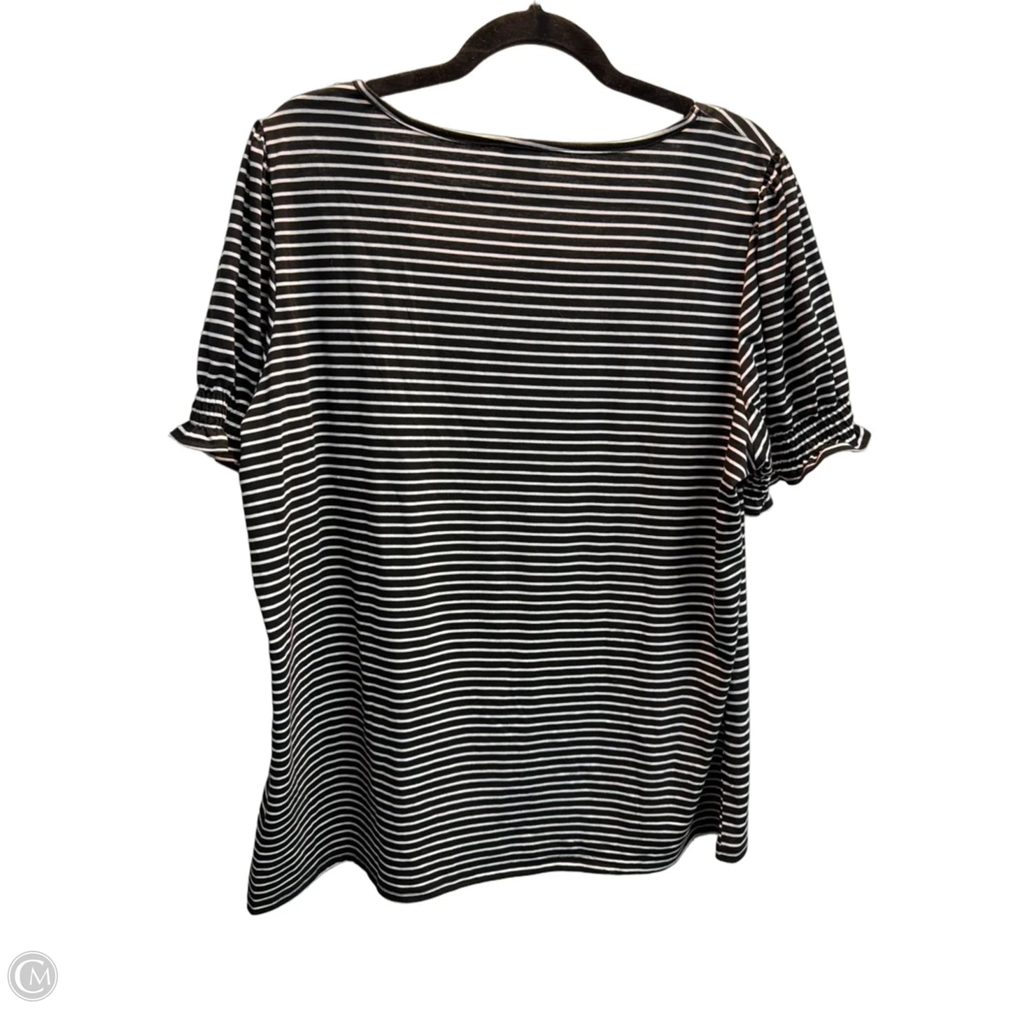 Top Short Sleeve By Clothes Mentor In Striped Pattern, Size: Xxl