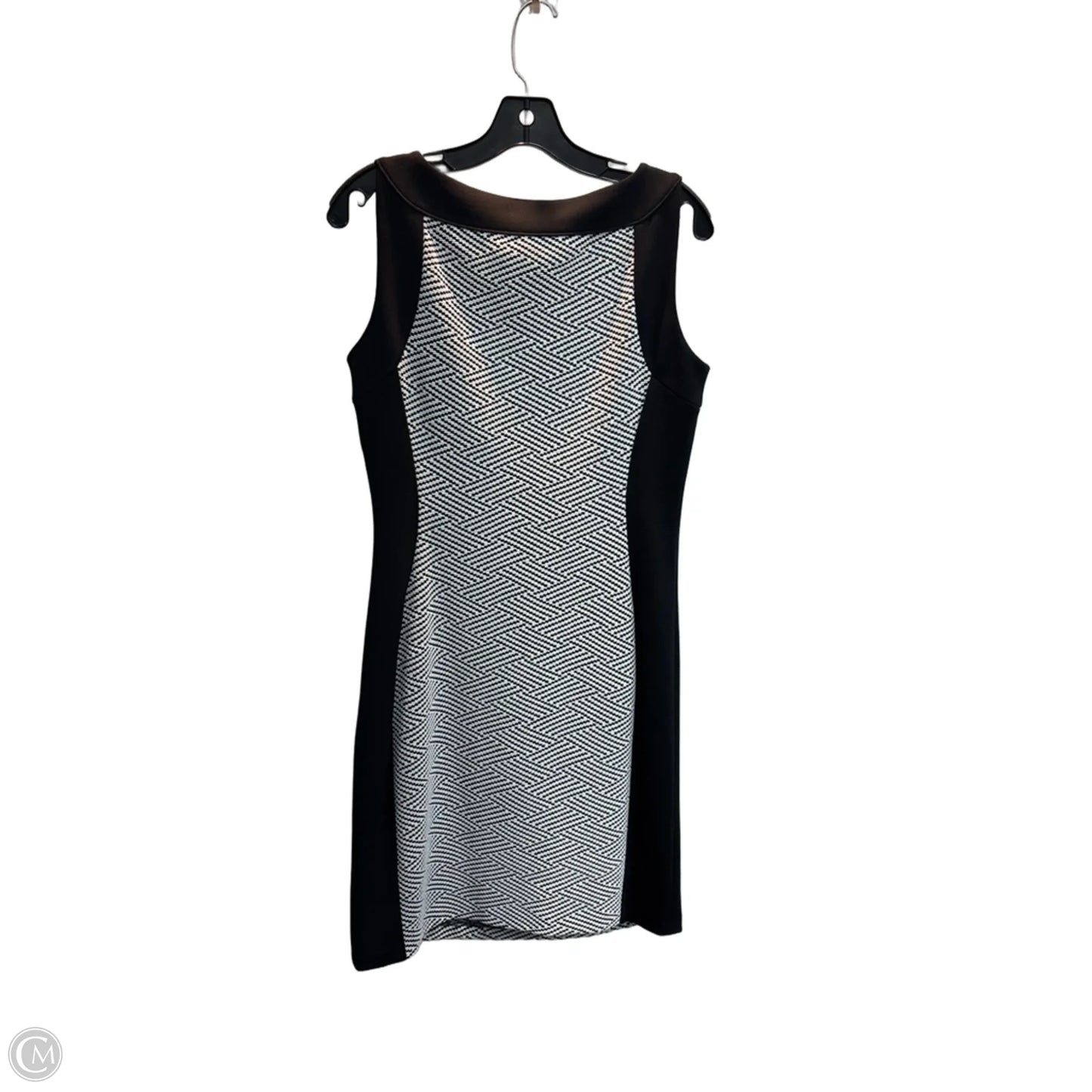 Dress Work By Calvin Klein In Black & White, Size: M