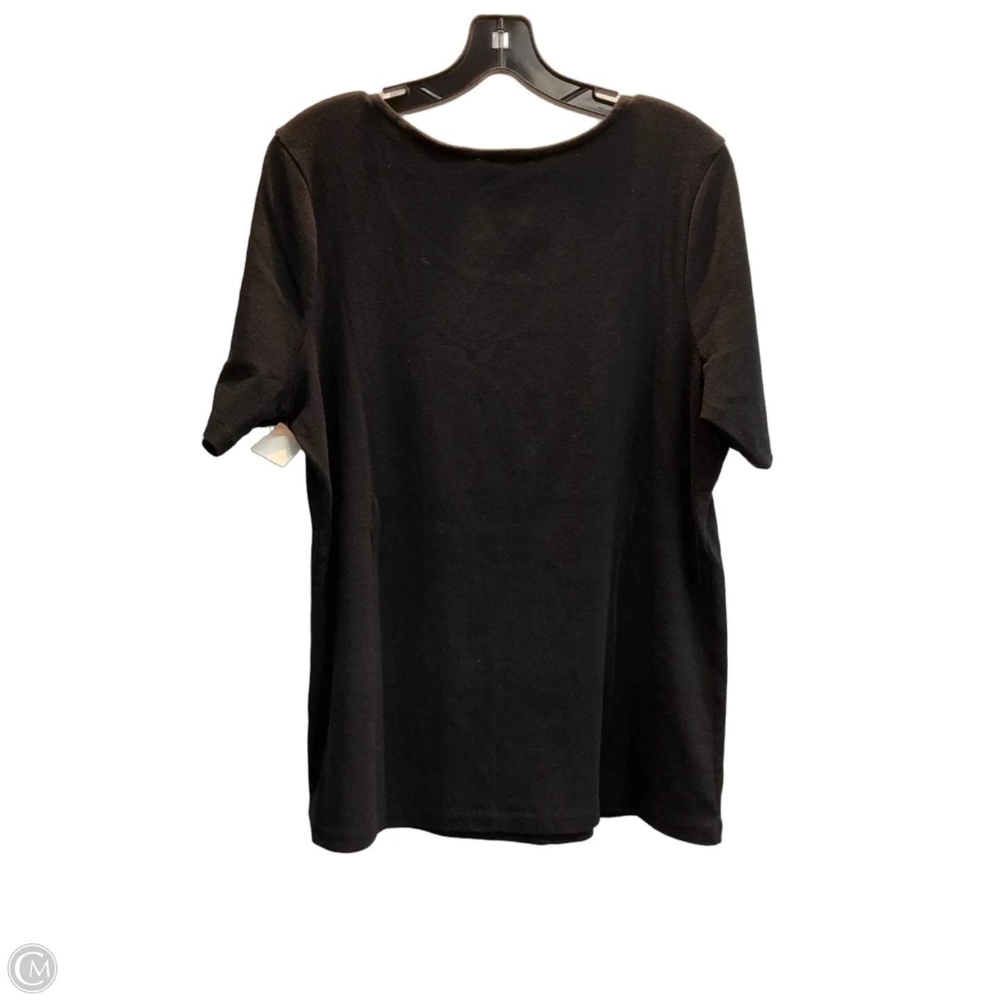 Top Short Sleeve Basic By Nordstrom In Black, Size: L