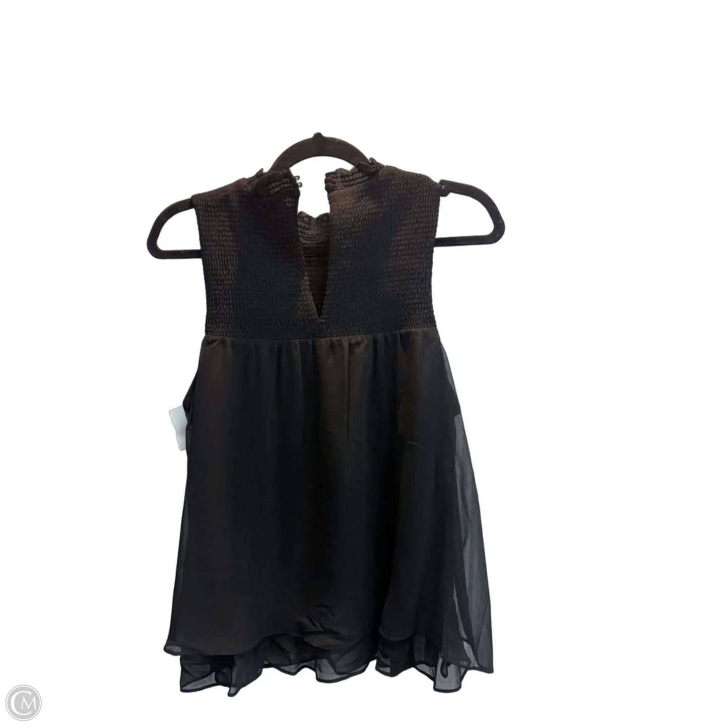 Top Sleeveless By Collective Concepts In Black, Size: M