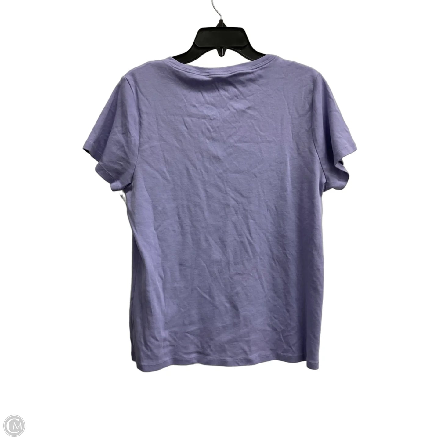 Top Short Sleeve Basic By Dkny In Purple, Size: Xl
