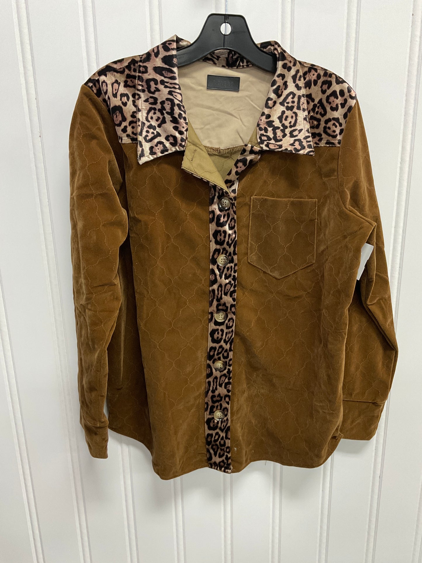 Top Long Sleeve By Umgee In Brown, Size: M