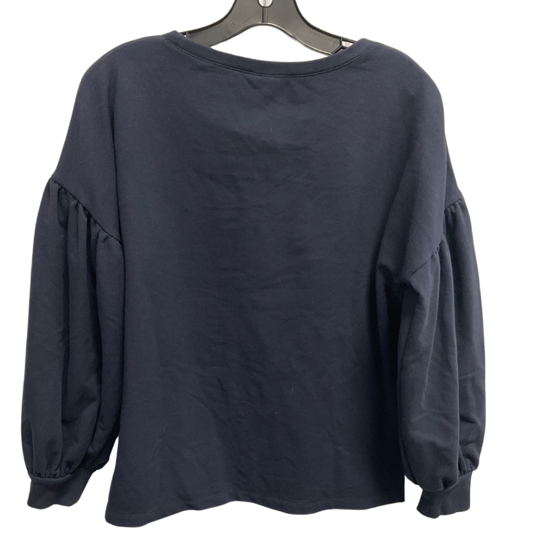 Top Long Sleeve By Ana In Navy, Size: M