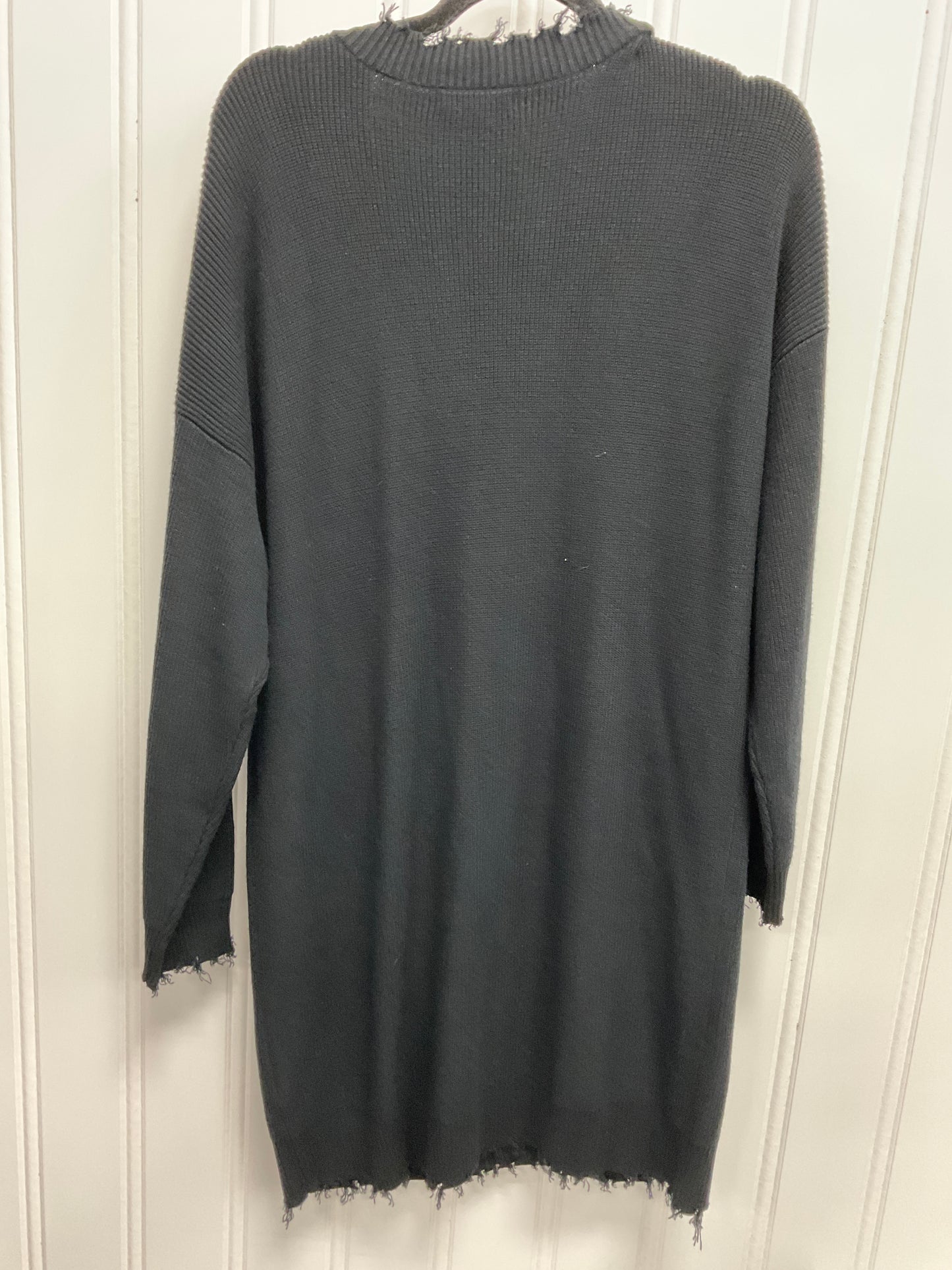 Dress Sweater By Forever 21 In Black, Size: L