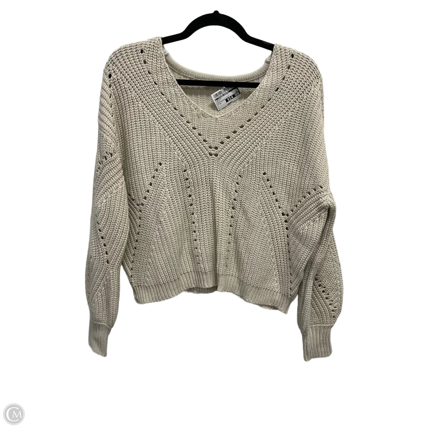Sweater By Clothes Mentor In Beige, Size: S