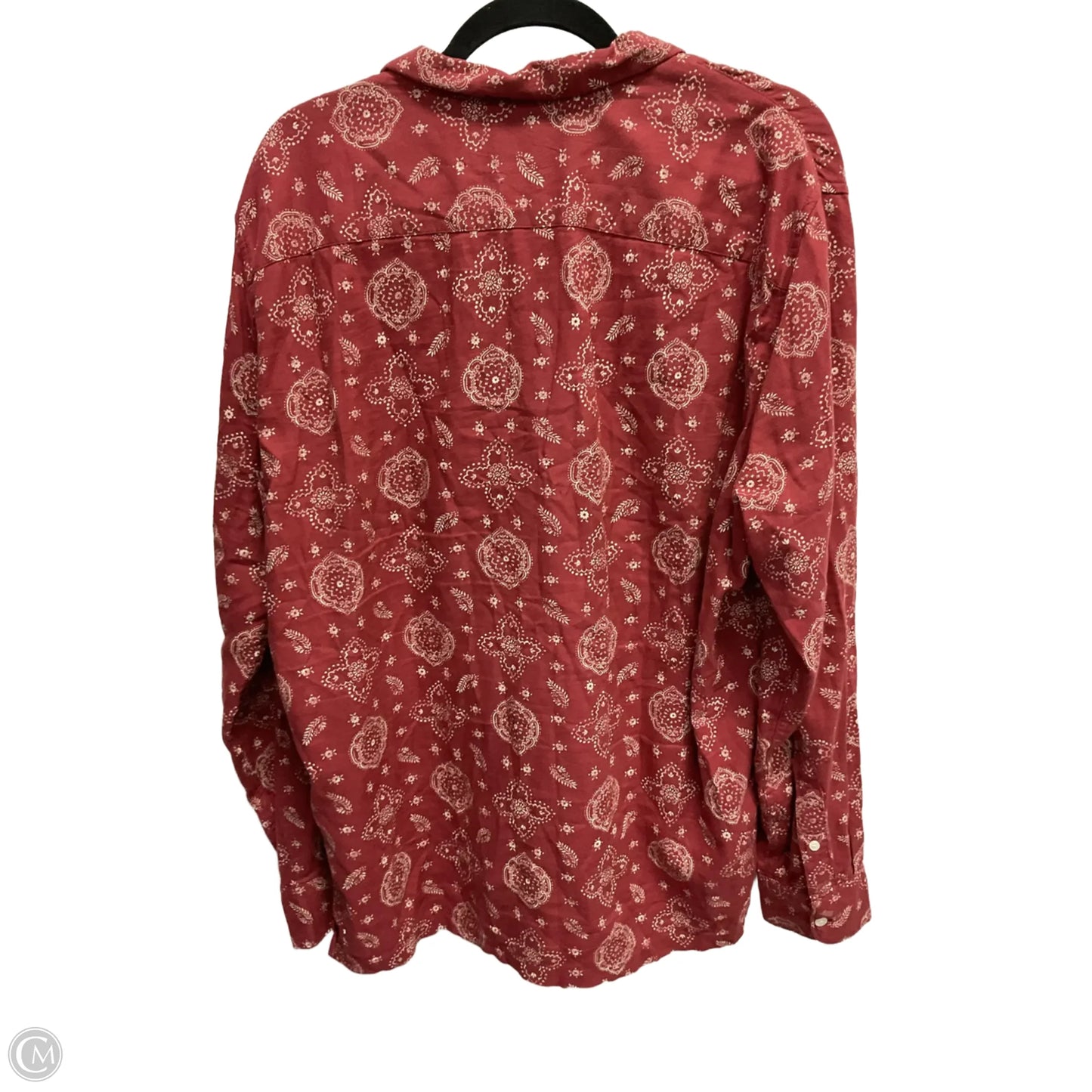 Top Long Sleeve By Abercrombie And Fitch In Red, Size: Xl