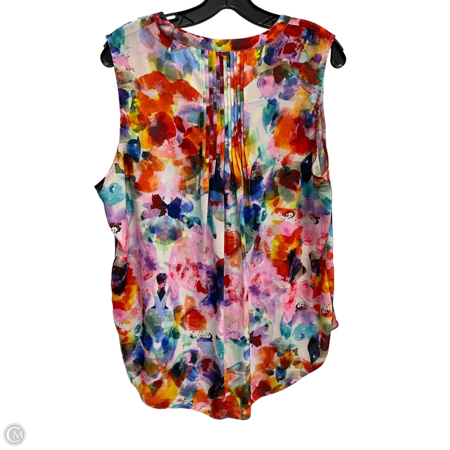 Top Sleeveless By Not Your Daughters Jeans In Rainbow Print, Size: L