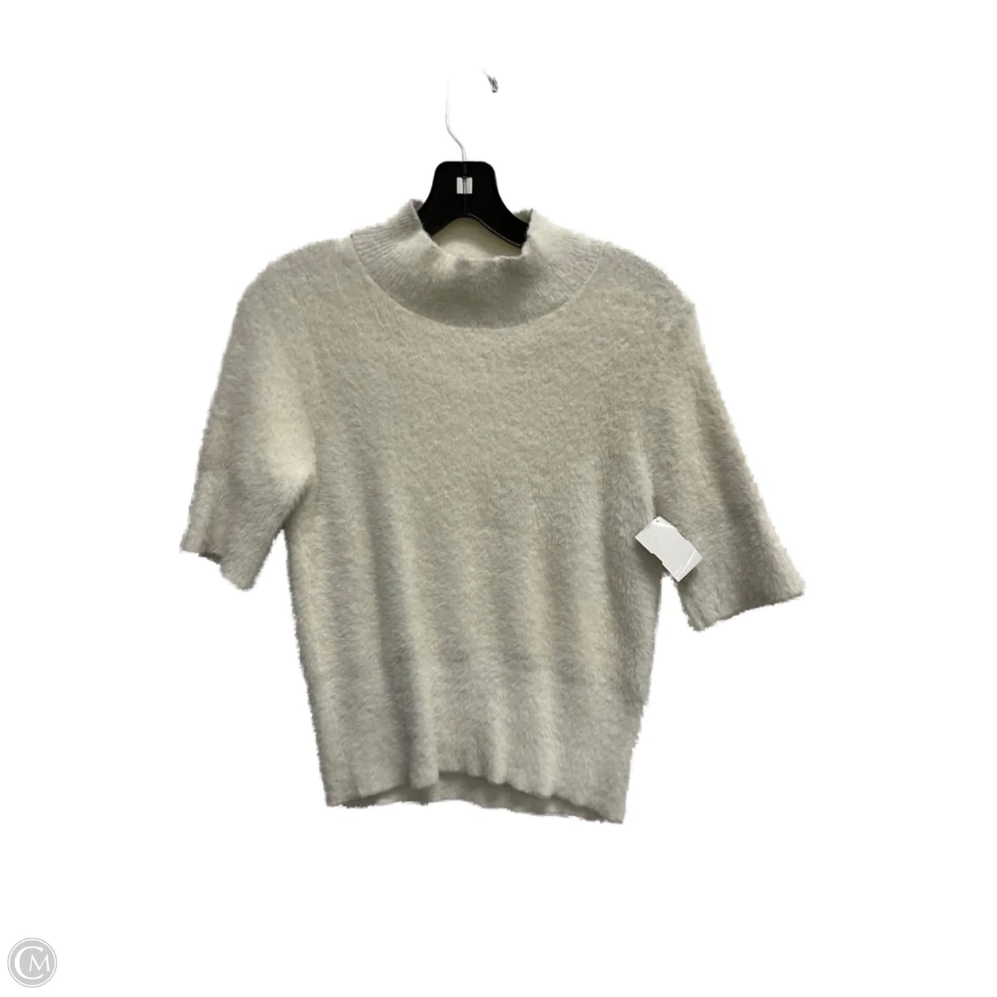Sweater Short Sleeve By Bailey 44 In White, Size: M