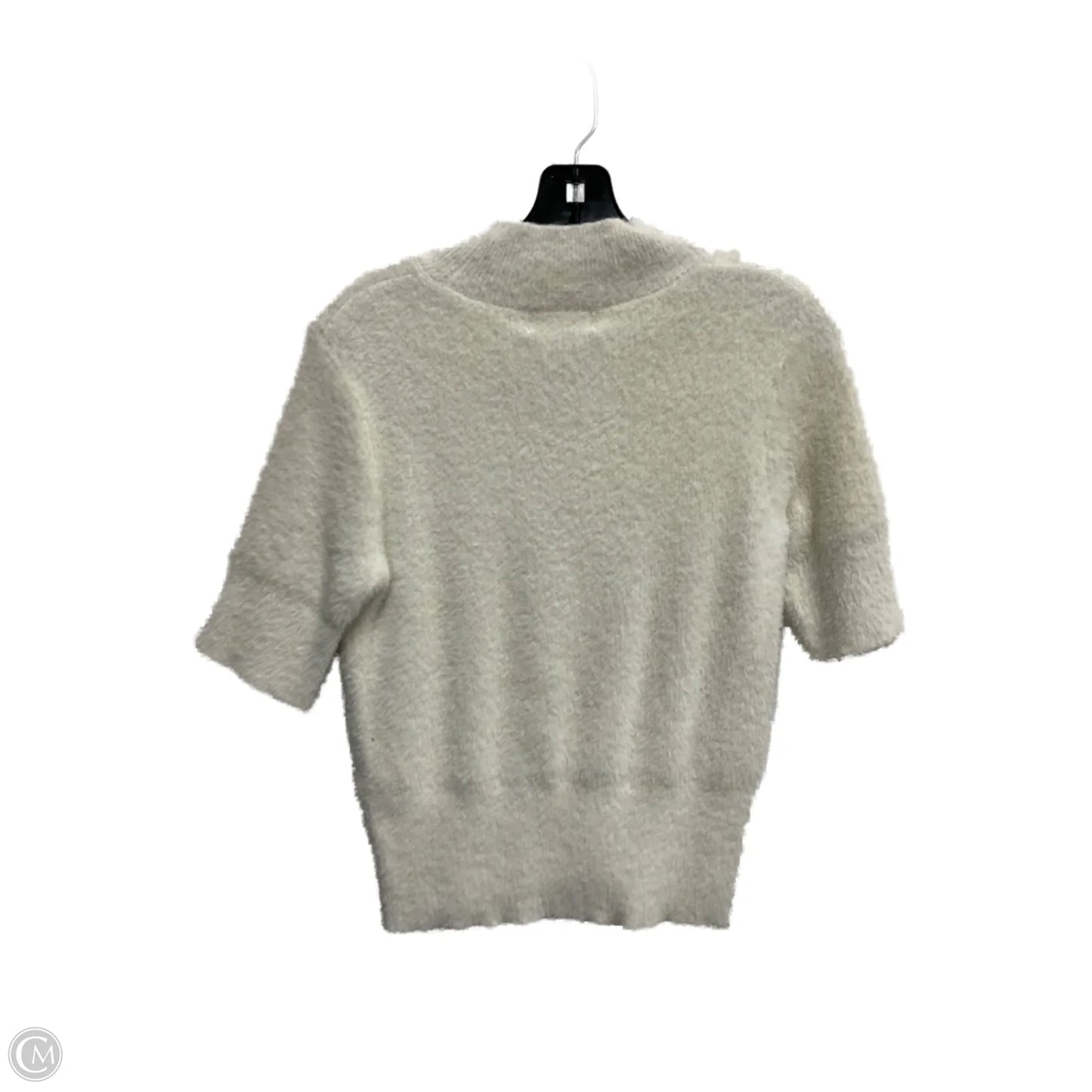 Sweater Short Sleeve By Bailey 44 In White, Size: M