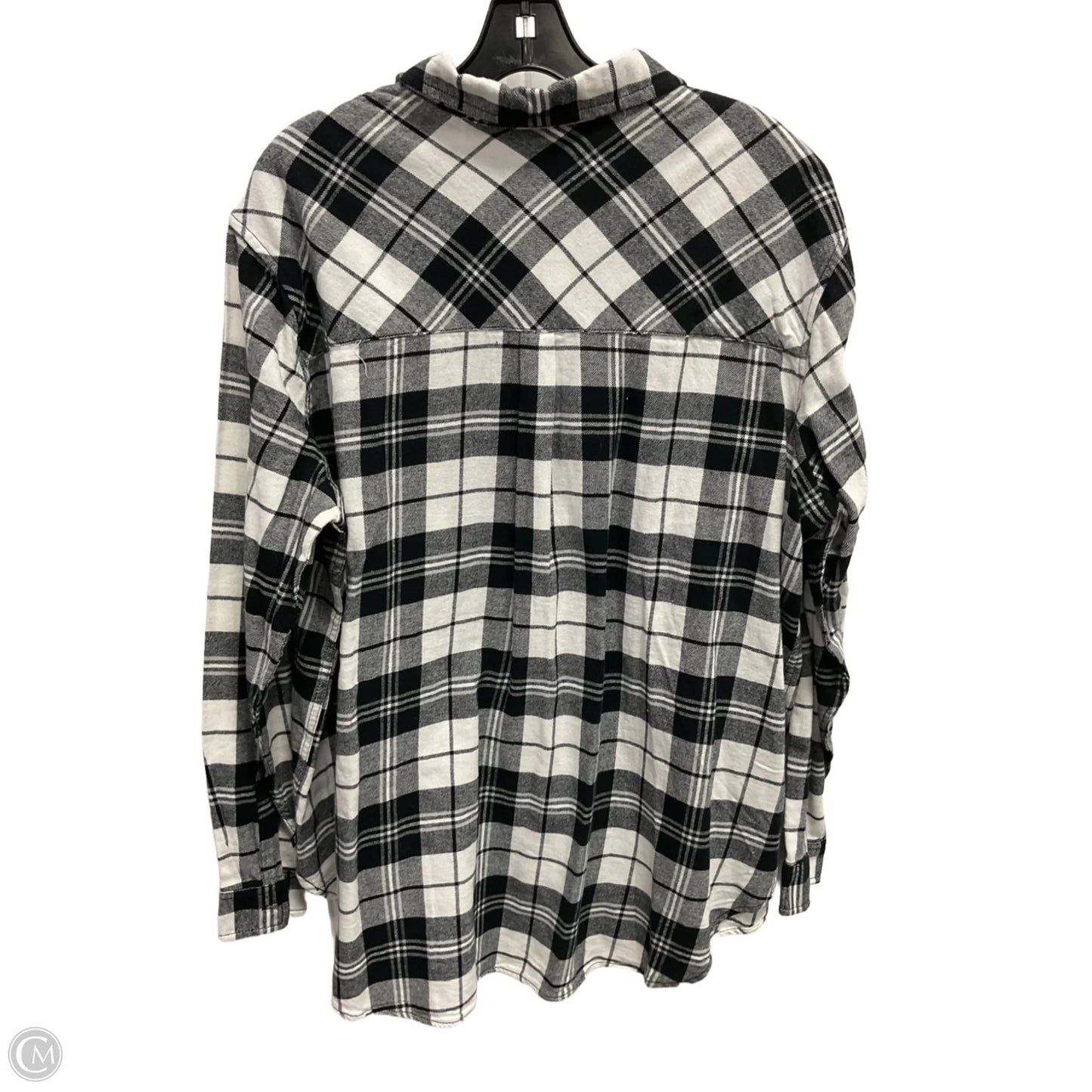 Top Long Sleeve By Gap In Black & White, Size: Xxl