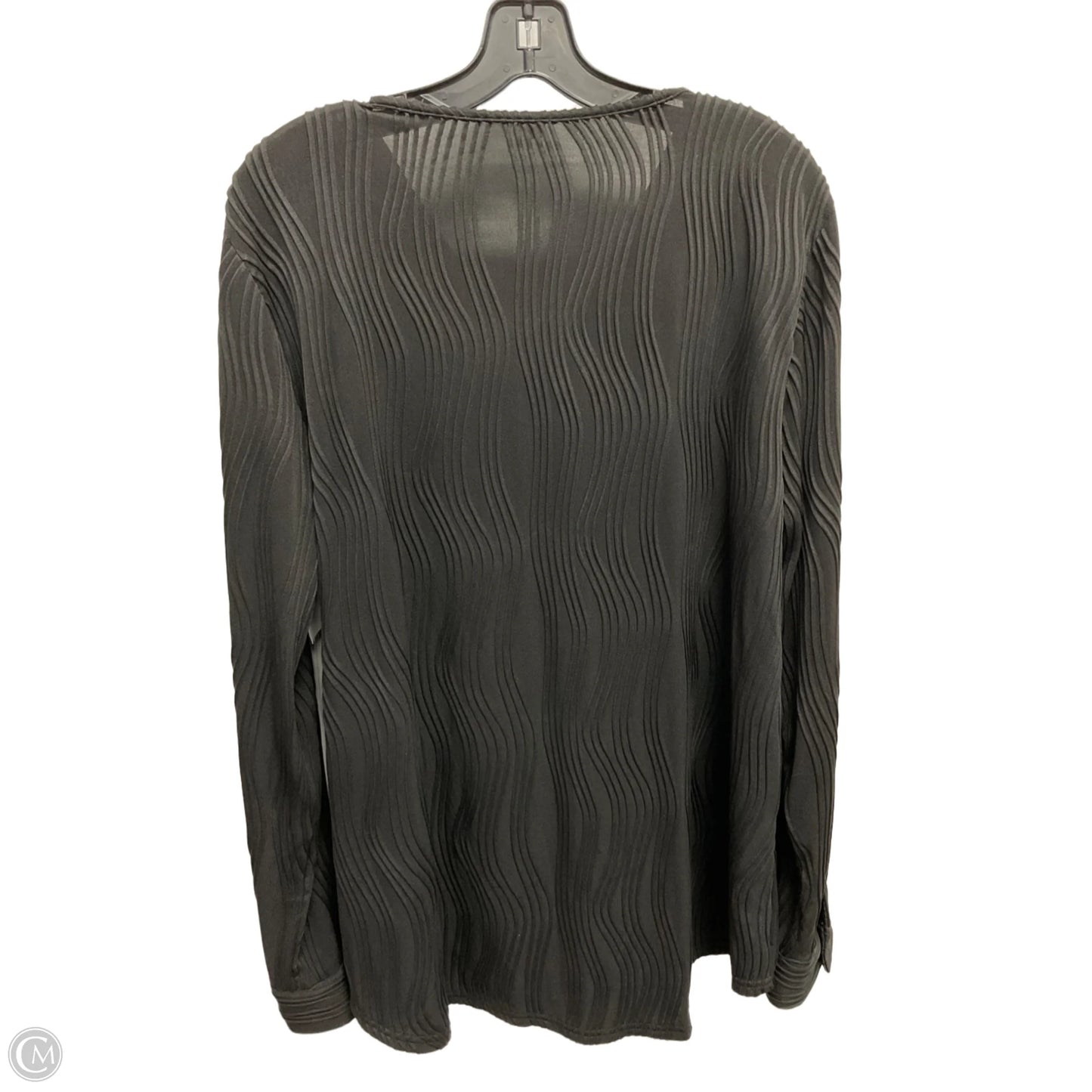 Top Long Sleeve By Clothes Mentor In Black, Size: 2x