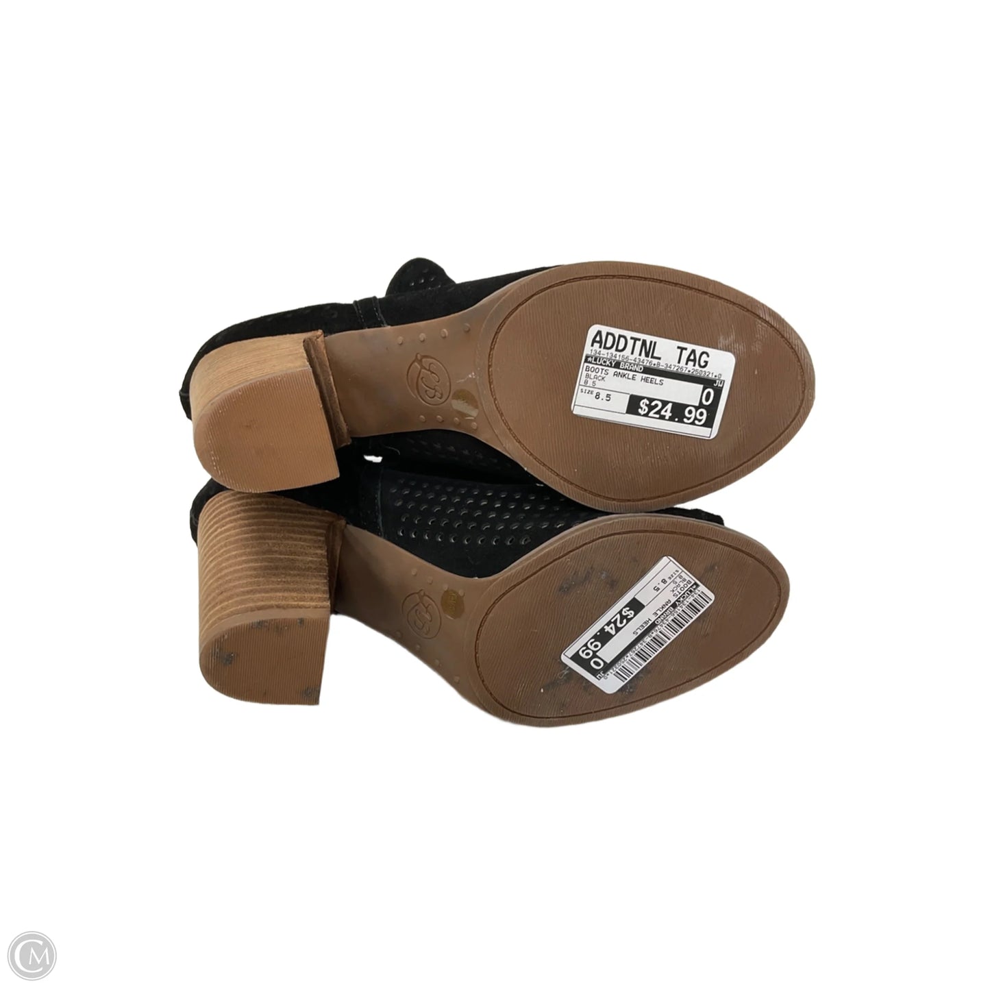 Boots Ankle Heels By Lucky Brand In Black, Size: 8.5