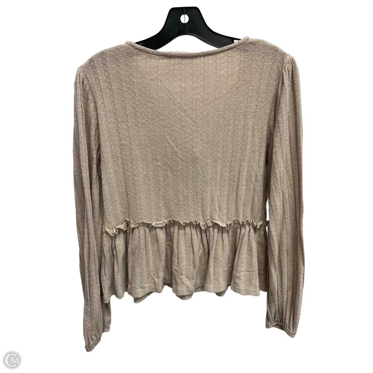 Top Long Sleeve By Altard State In Cream, Size: S