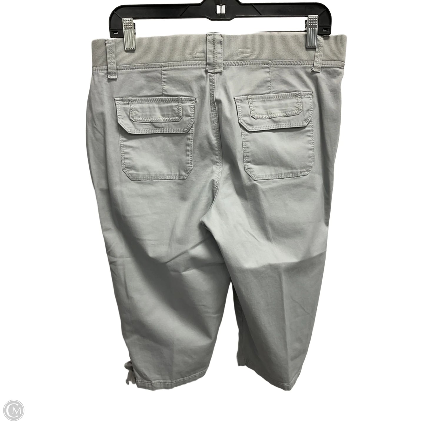 Capris By Gloria Vanderbilt In Grey, Size: 10p