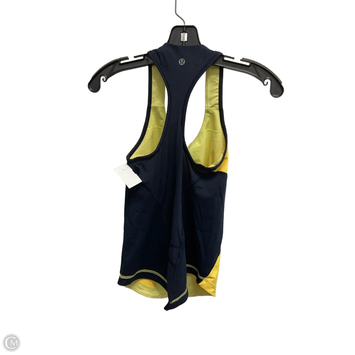 Athletic Tank Top By Lululemon In Blue & Yellow, Size: S