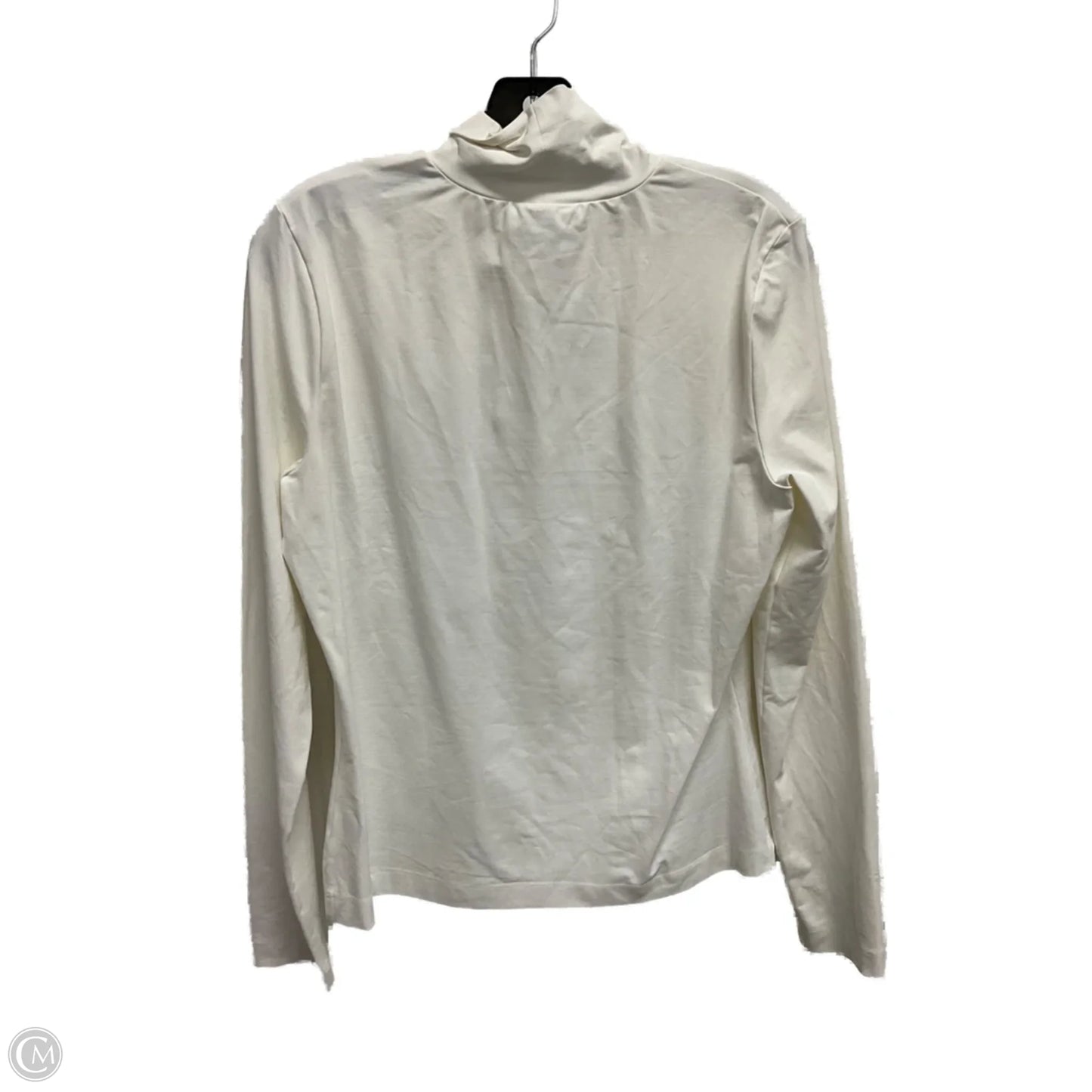 Top Long Sleeve Designer By St. John In White, Size: L