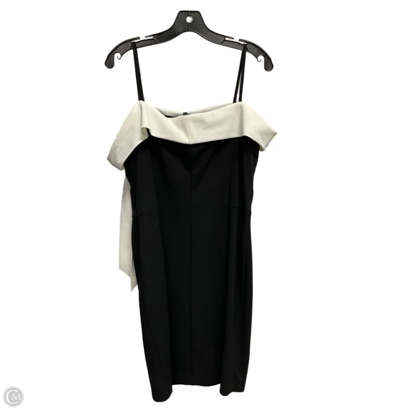 Dress Party Midi By White House Black Market In Black & Cream, Size: L