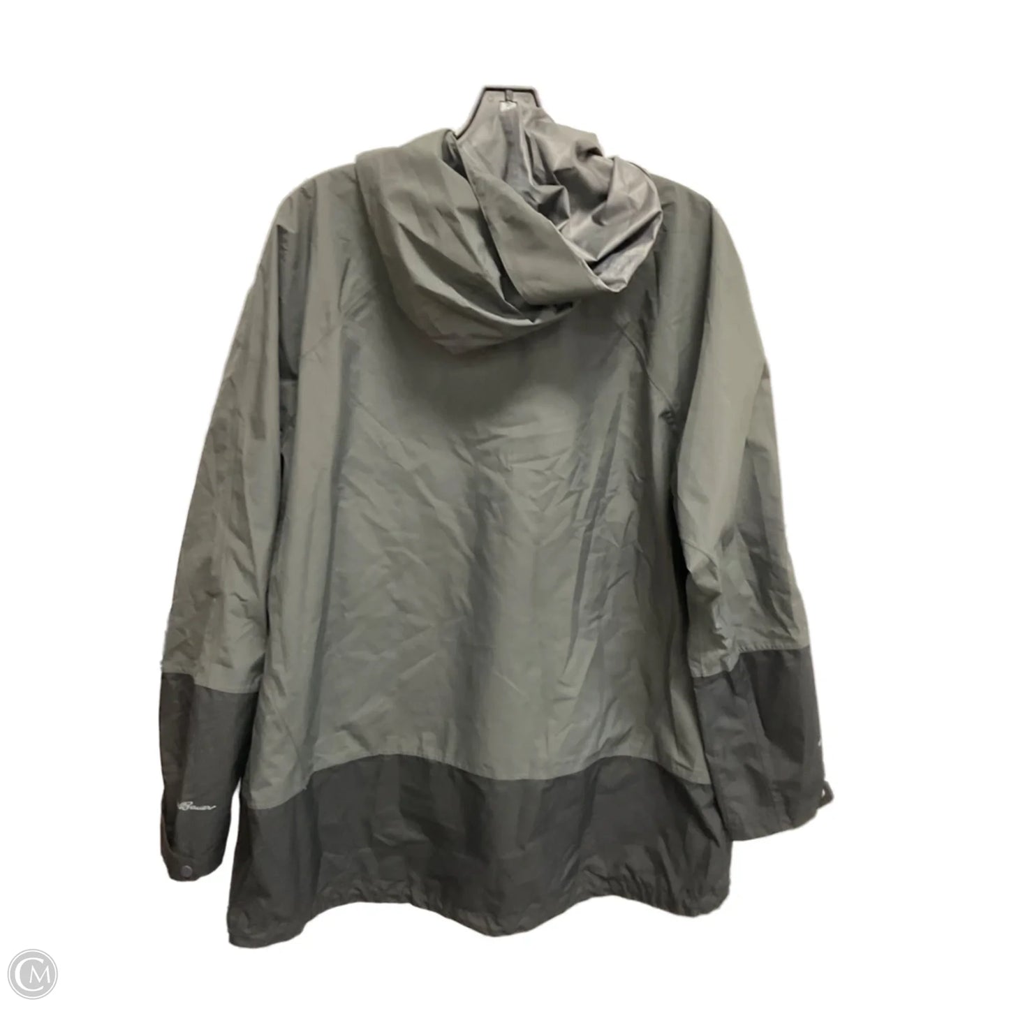 Jacket Windbreaker By Eddie Bauer In Black, Size: Xl