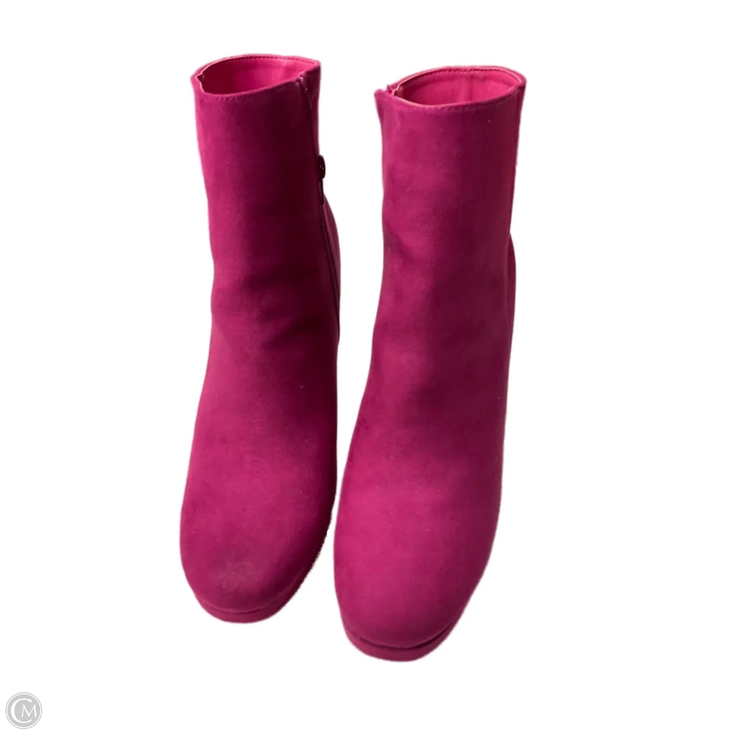 Boots Ankle Heels By Shoedazzle In Pink, Size: 10