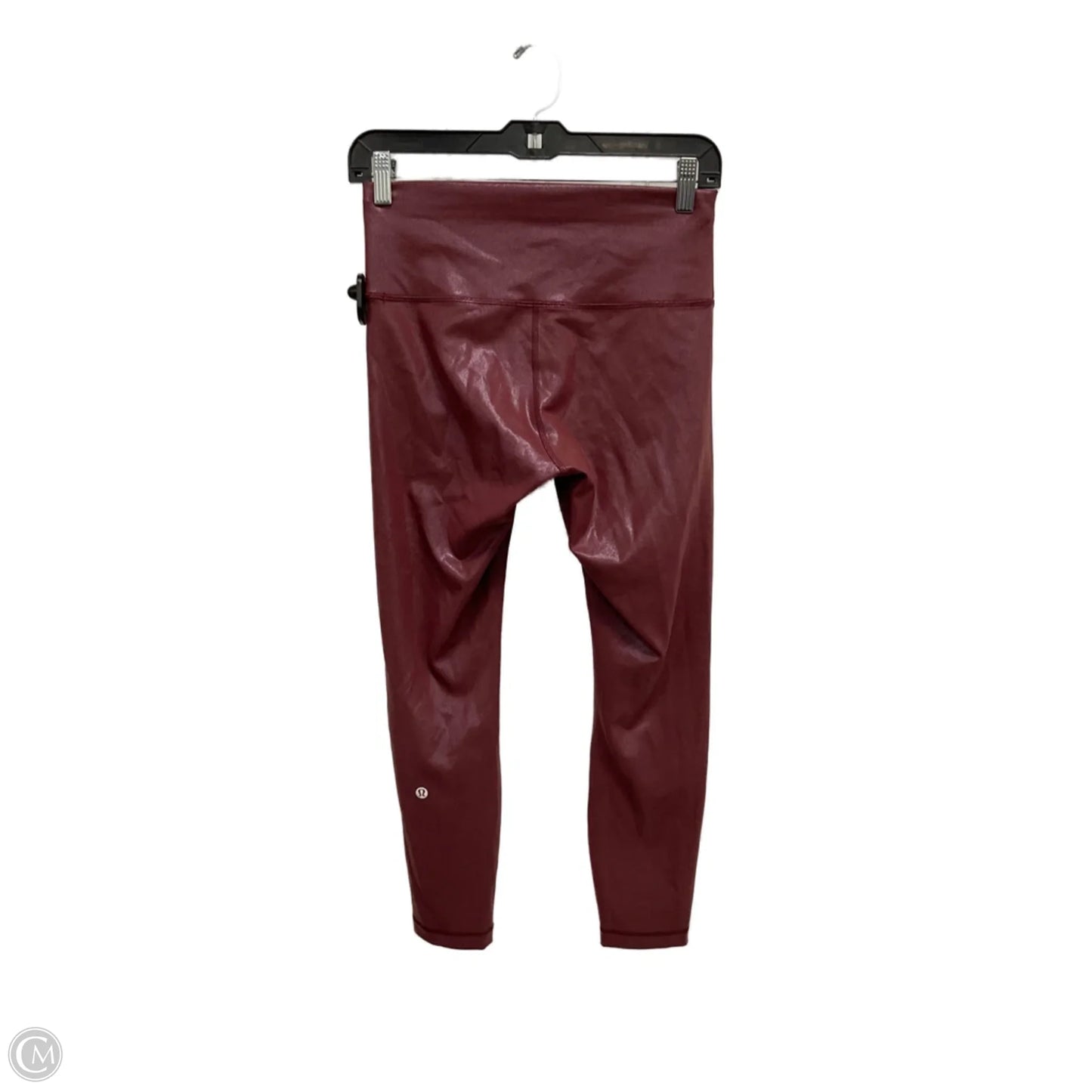 Athletic Leggings By Lululemon In Maroon, Size: M