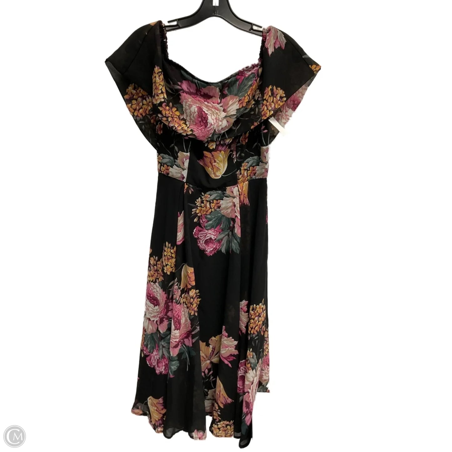 Dress Party Midi By Asos In Floral Print, Size: S