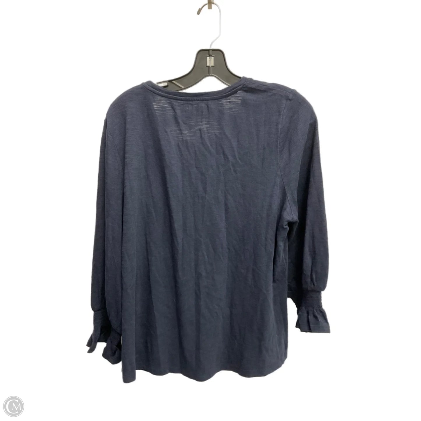 Top Long Sleeve Basic By Chicos In Navy, Size: L