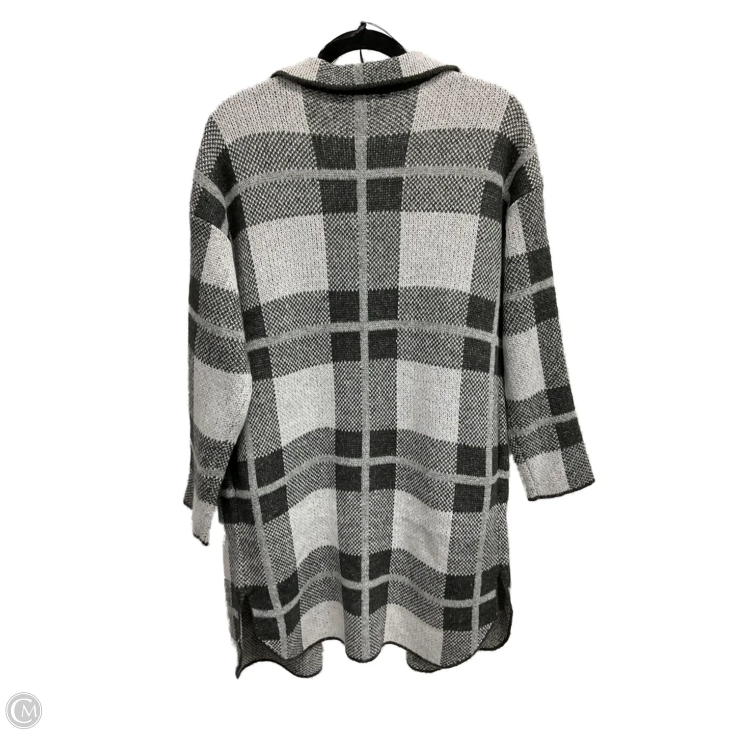Cardigan By Clothes Mentor In Black & Grey, Size: M