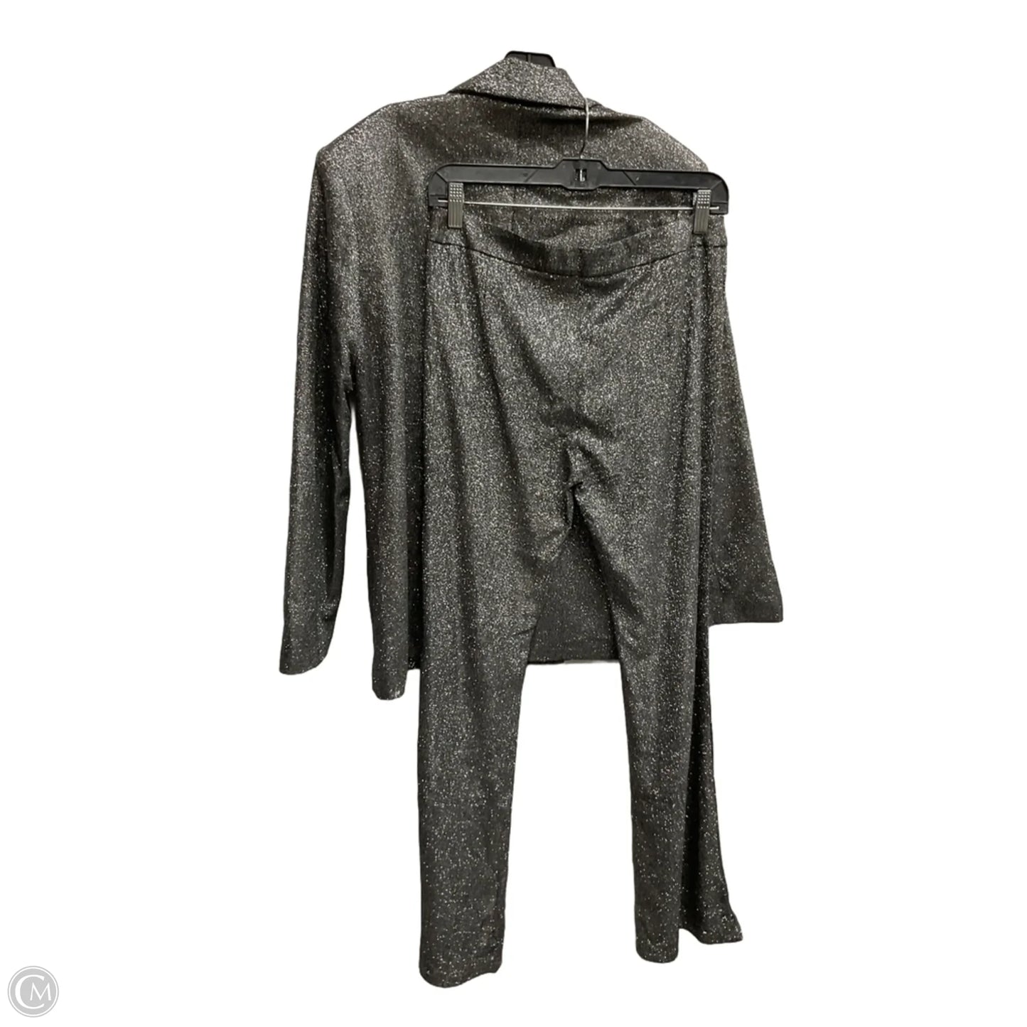 Blazer By Clothes Mentor In Silver, Size: S