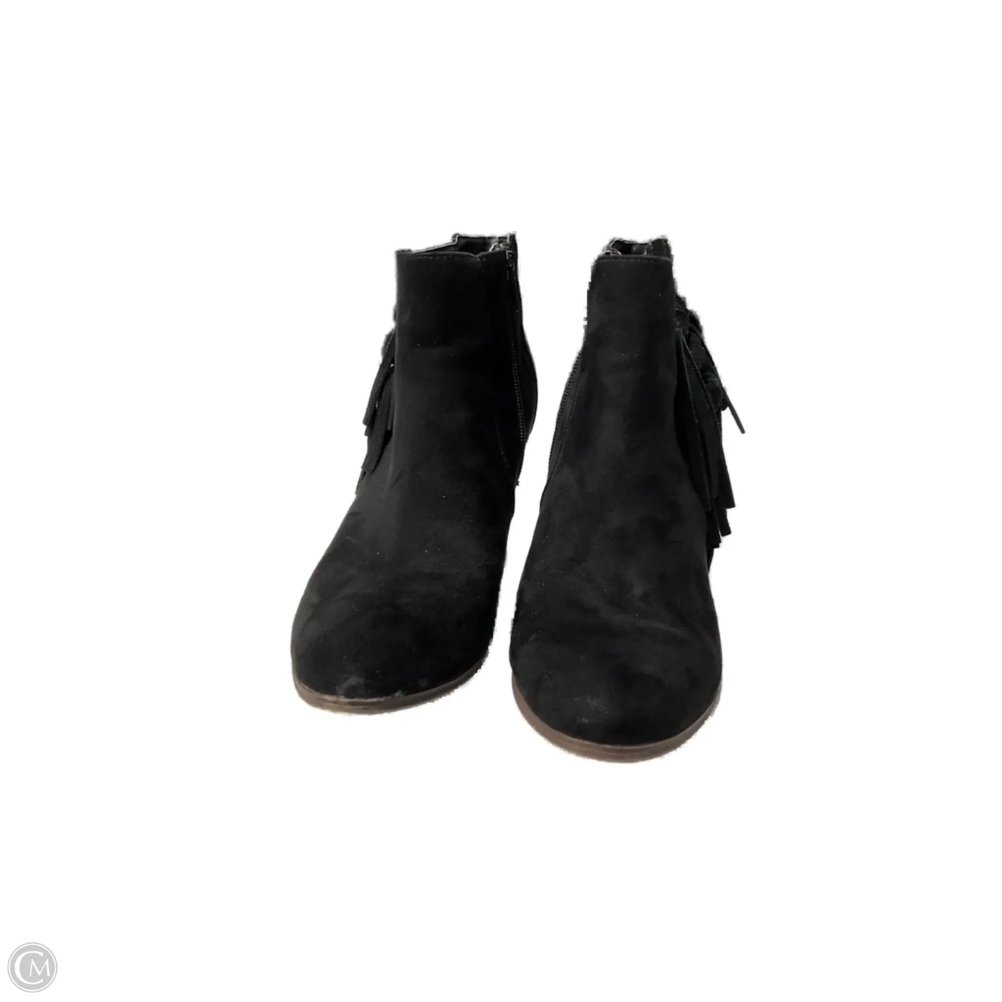 Boots Ankle Heels By Fergalicious In Black, Size: 8.5