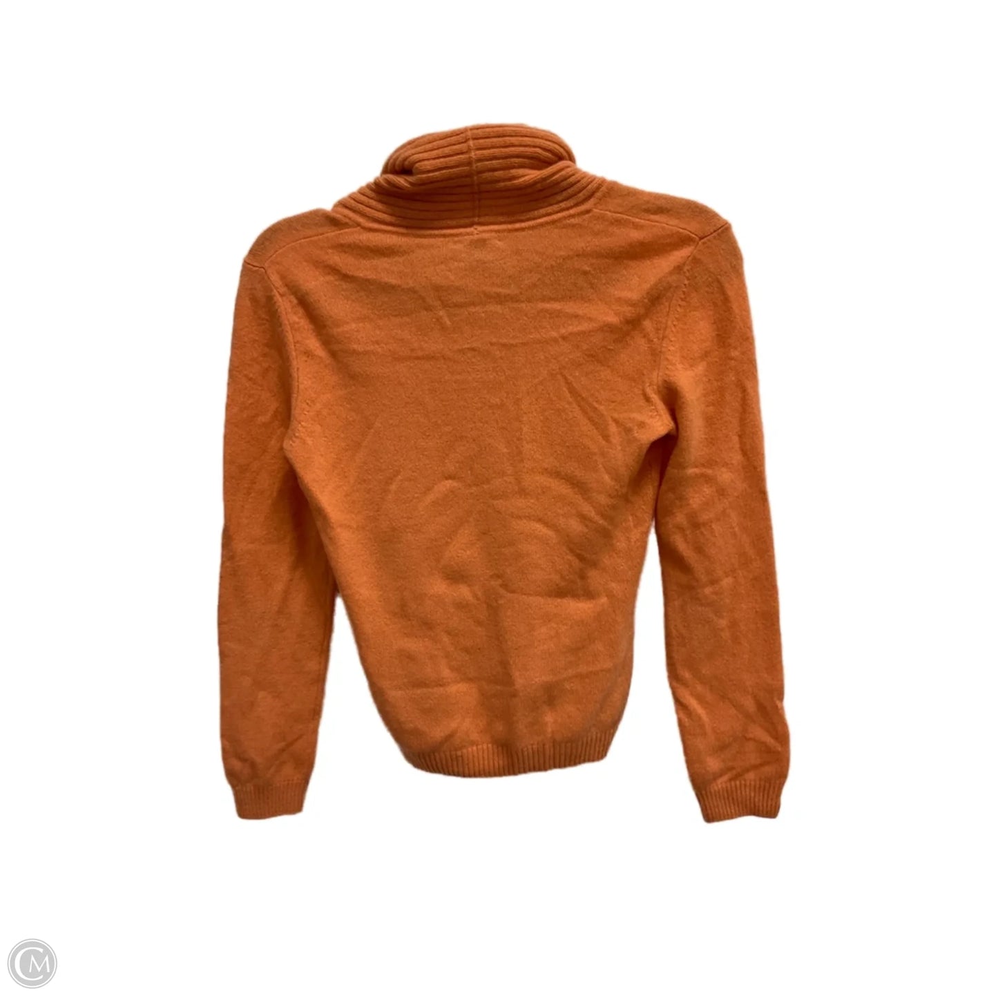 Sweater Cashmere By Clothes Mentor In Orange, Size: S