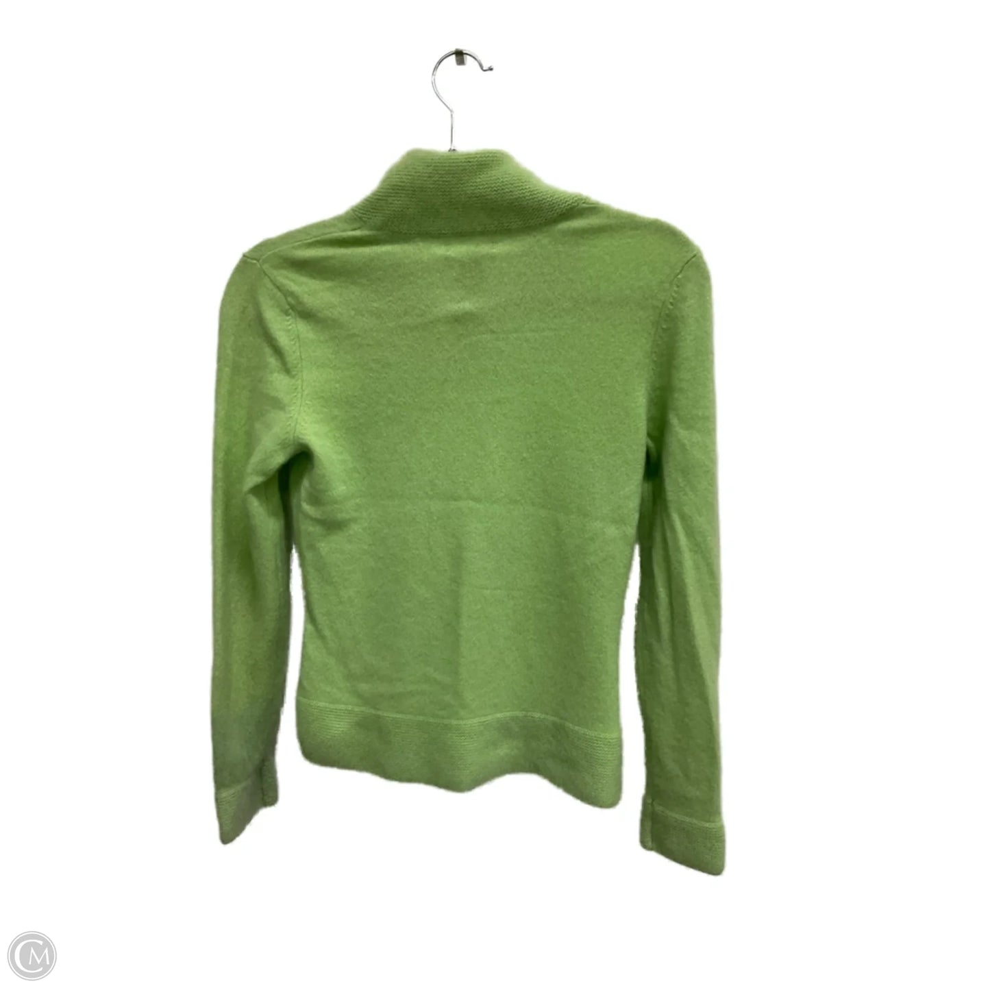 Sweater Cashmere By Clothes Mentor In Green, Size: M