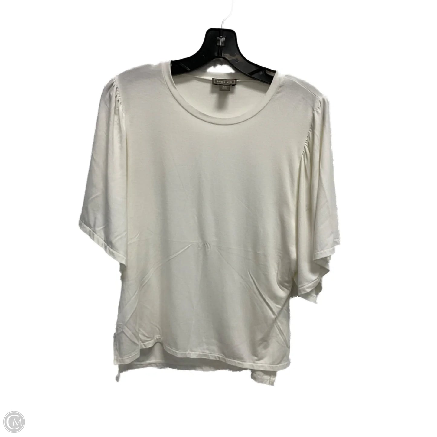 Top Short Sleeve By Cmb In White, Size: Xs