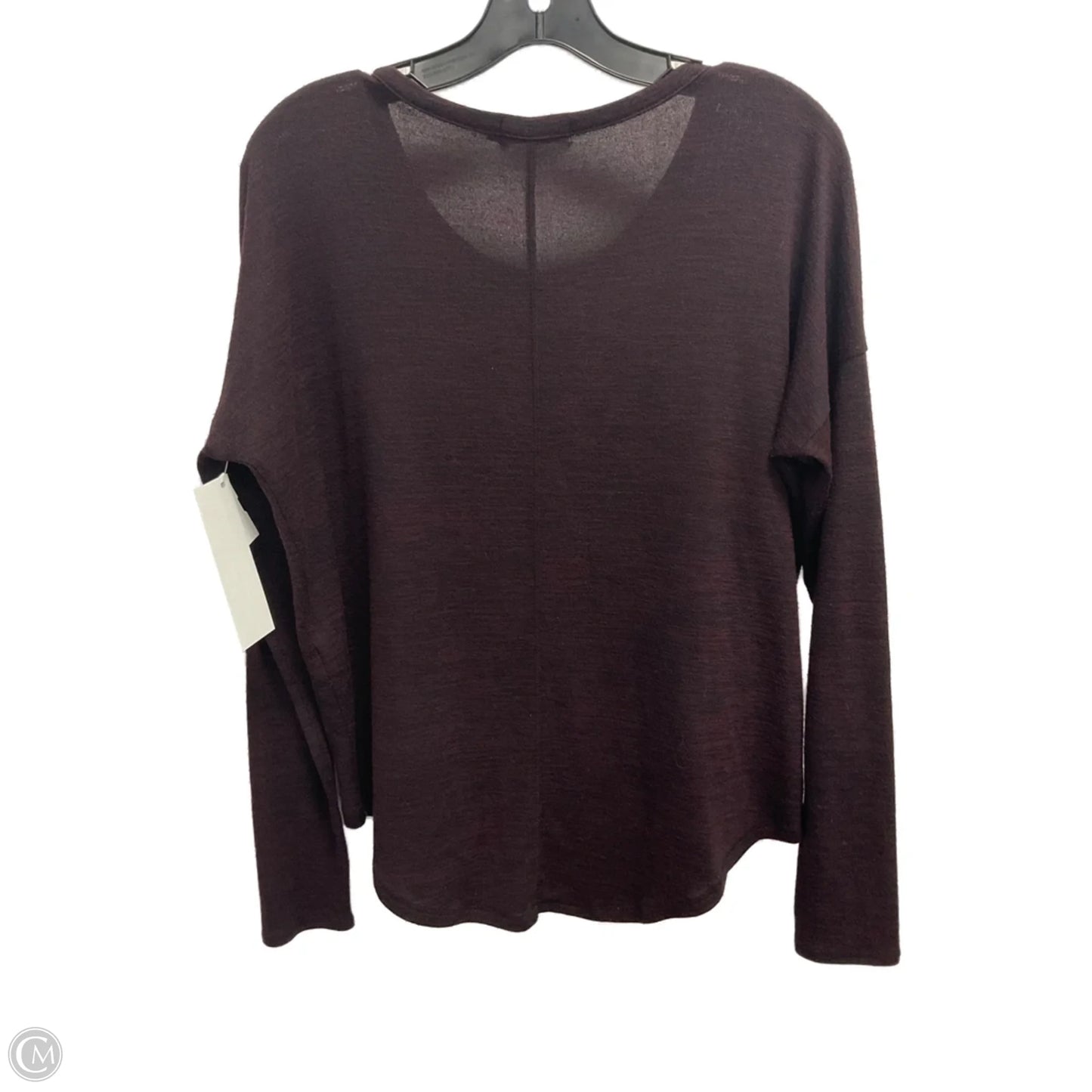 Top Long Sleeve Basic By Rag And Bone In Maroon, Size: Sp