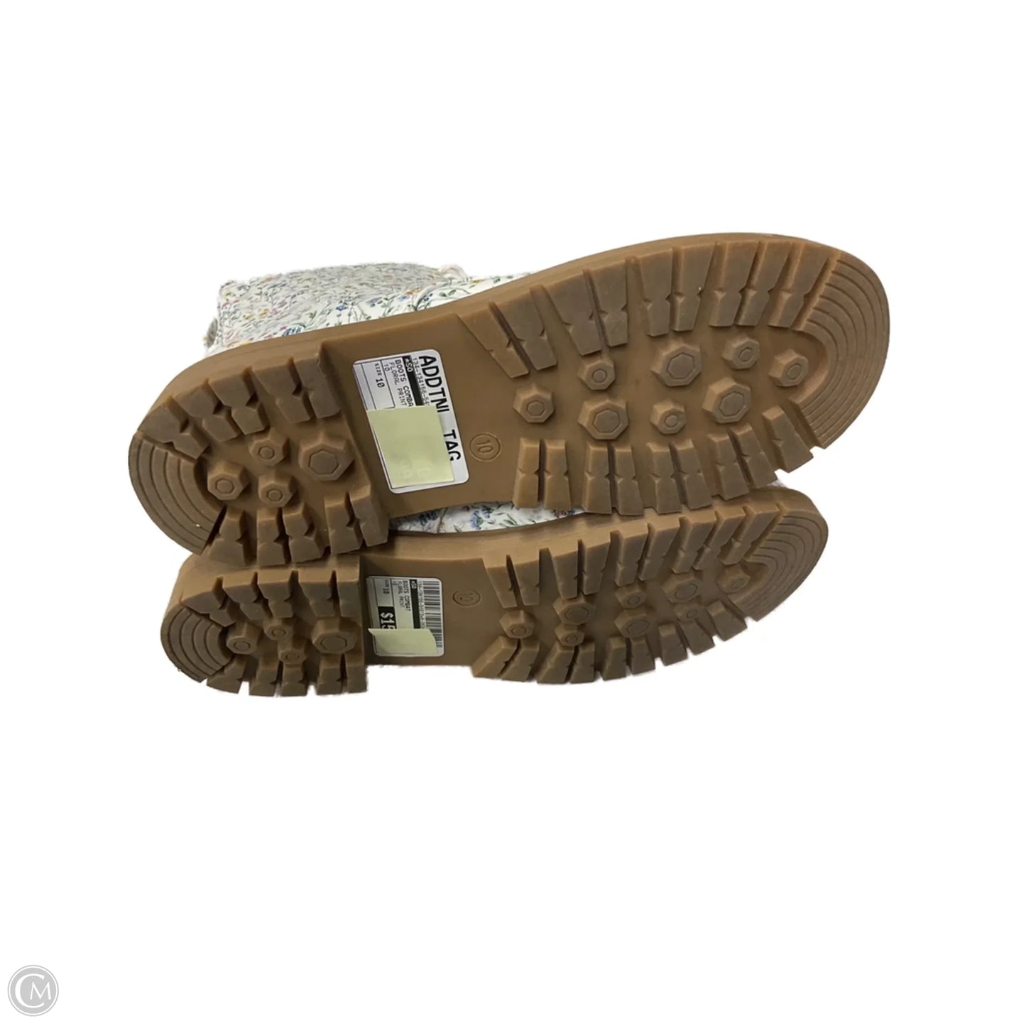 Boots Combat By So In Floral Print, Size: 10