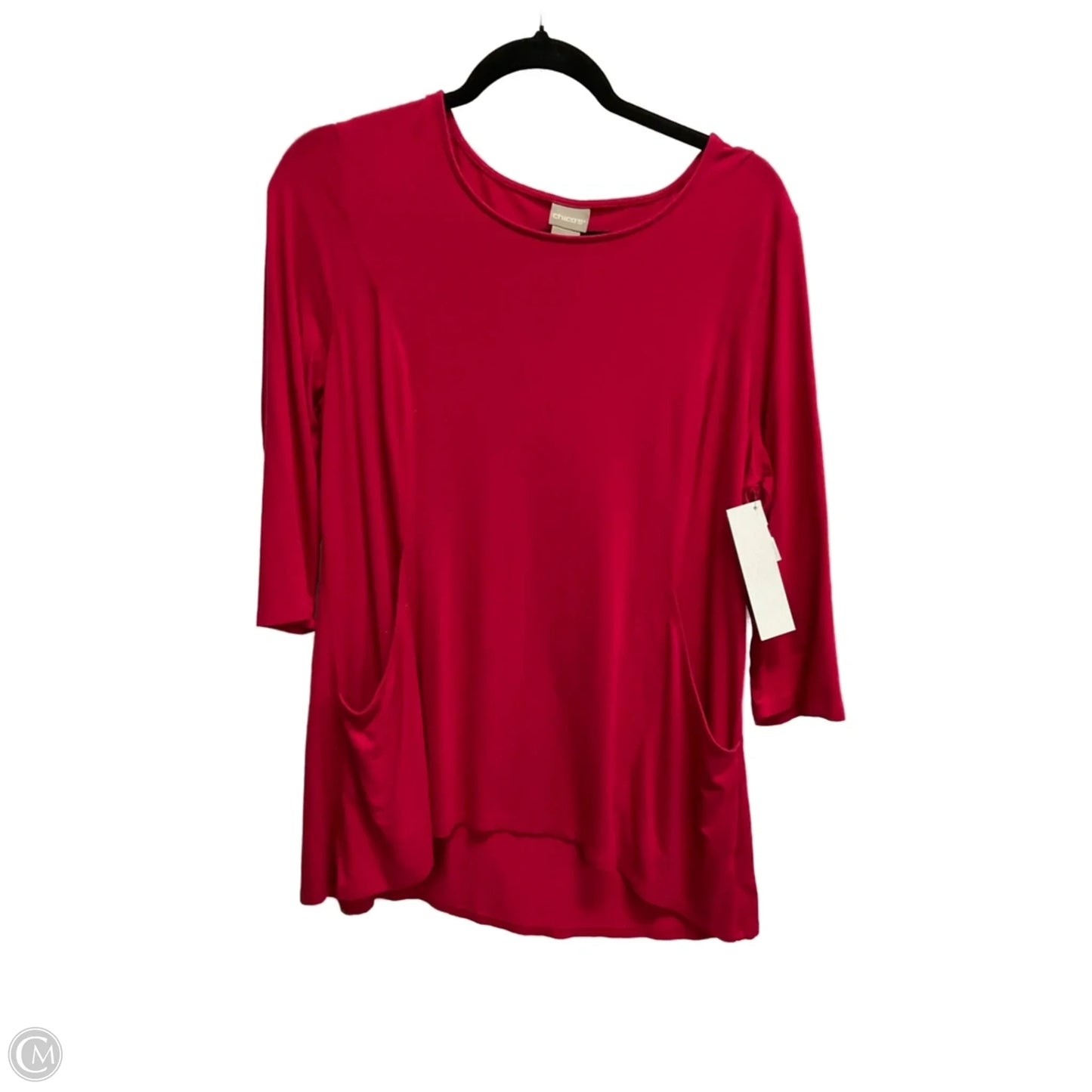 Top Long Sleeve By Chicos In Pink, Size: Lp